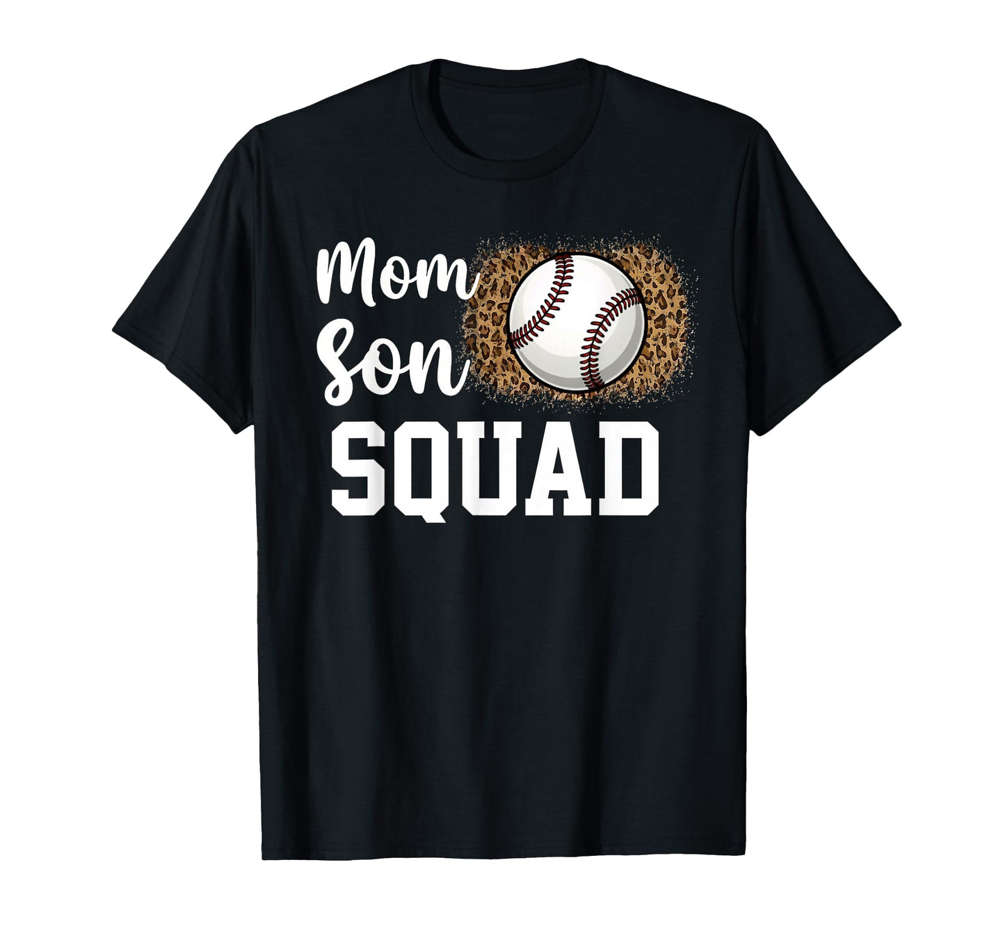 Baseball Mom Son Squad Leopard Pride T-Shirt - Streetwear Style for Adults - T-Shirt, Sweatshirt, Hoodie