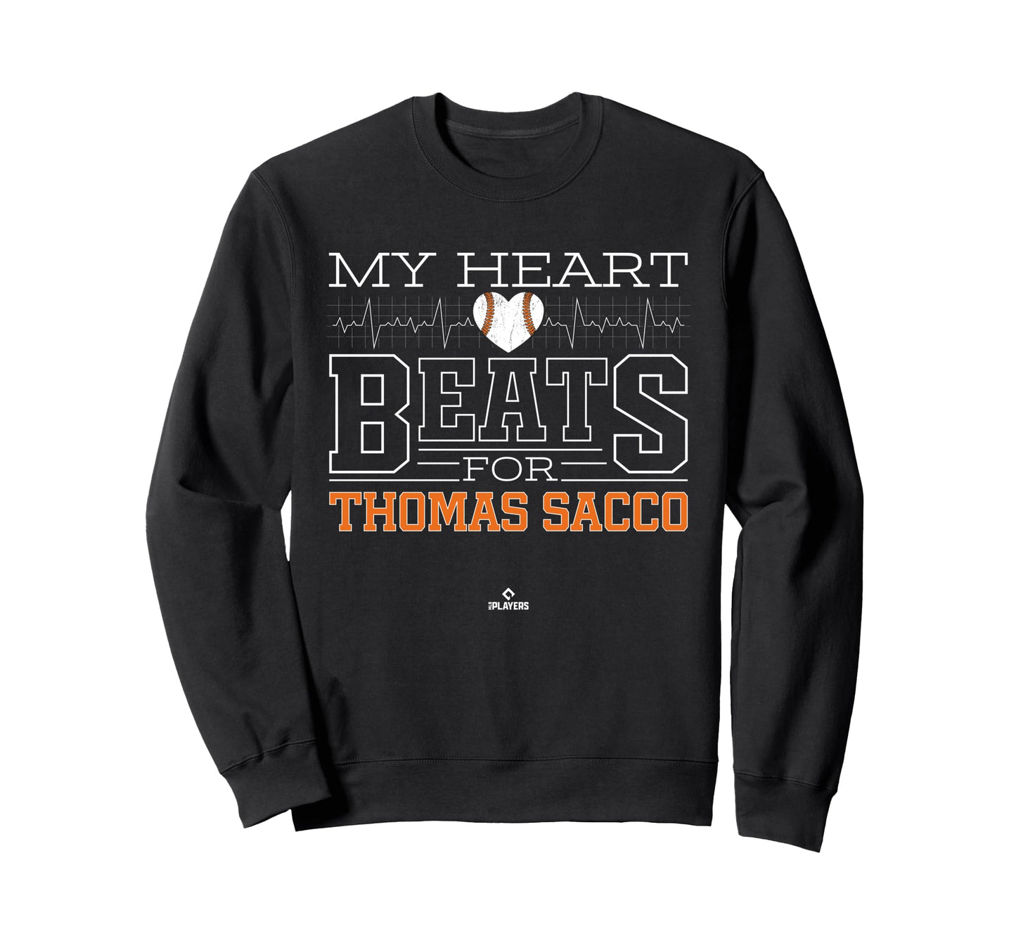 My Heart Beats Thomas Sacco Sweatshirt - Minimalist Print for Adults - T-Shirt, Sweatshirt, Hoodie
