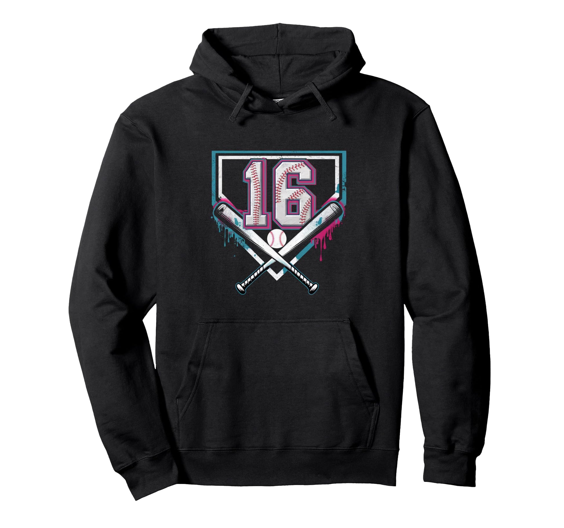 Sprinkle 16Th Birthday Baseball Home Ice Hoodie - Trendy Graphic Men Women - T-Shirt, Sweatshirt, Hoodie