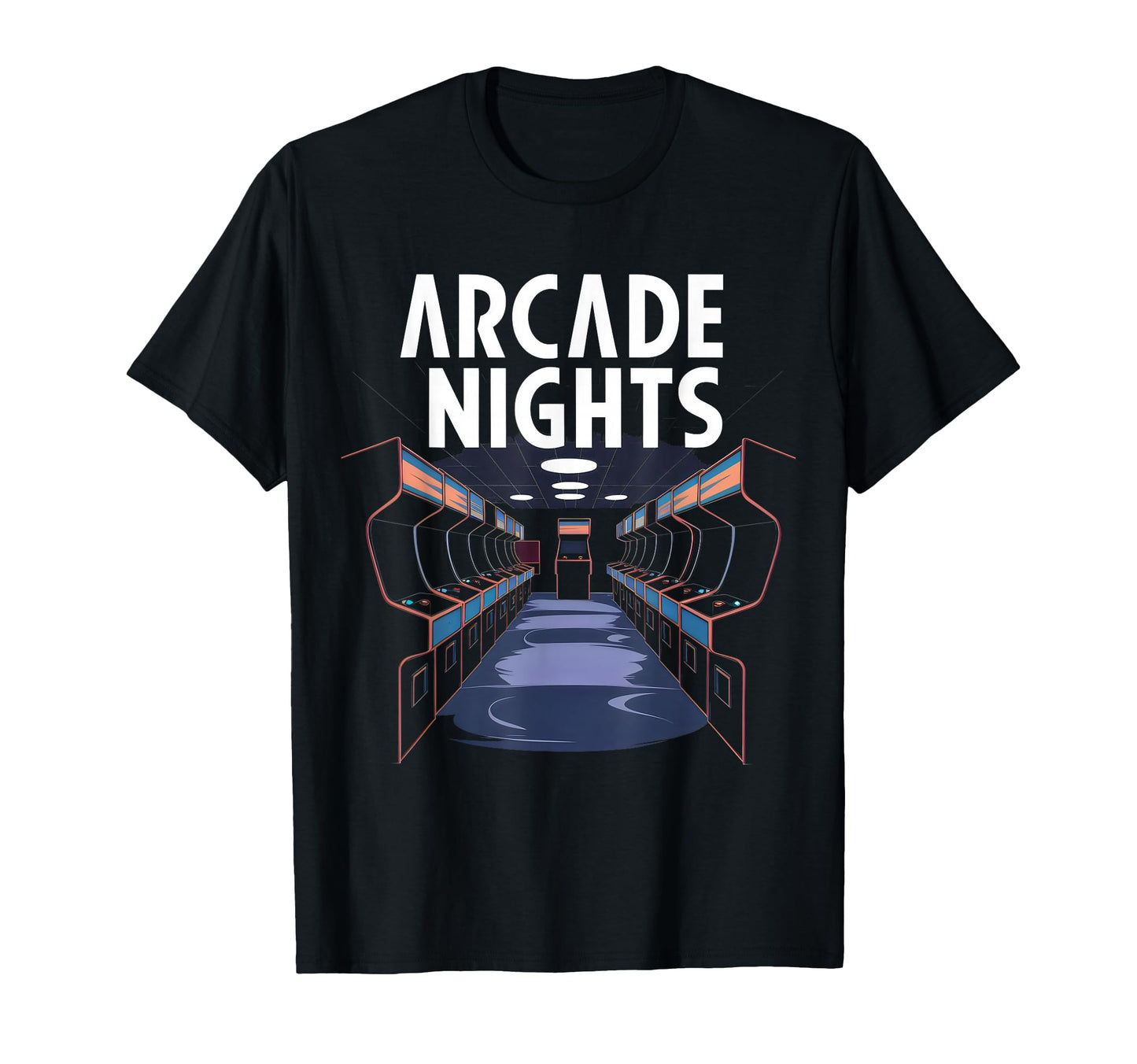 Arcade Nights Gamer Love 80S 90S T-Shirt - Trendy Graphic for Adults - T-Shirt, Sweatshirt, Hoodie