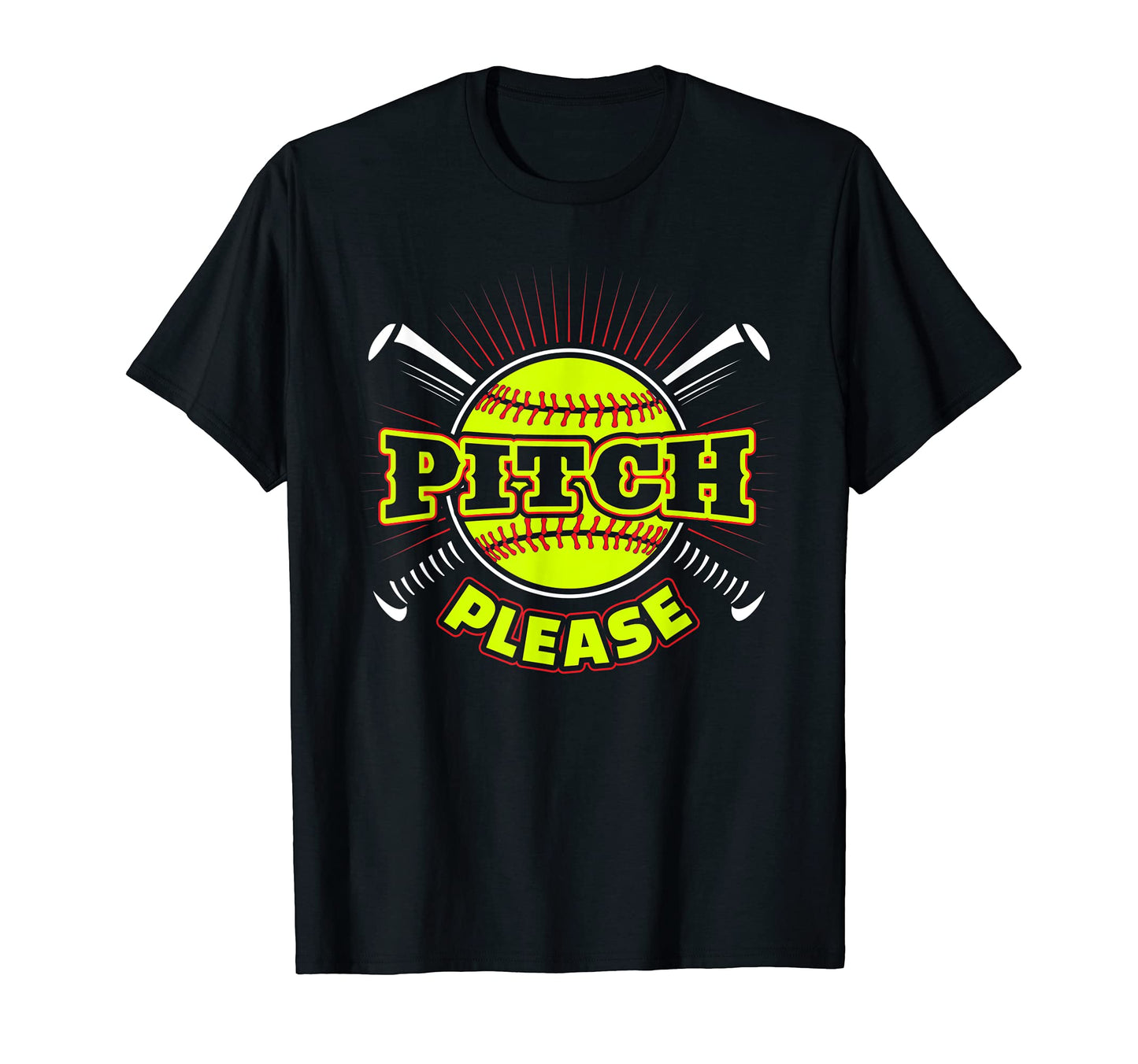 Pitch Please Softball T-Shirt - Streetwear Style Men Women - T-Shirt, Sweatshirt, Hoodie