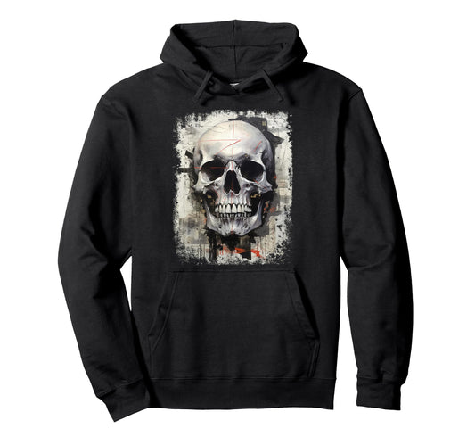 Aesthetic Streetwear Skull Hoodie - Novelty Apparel Unisex - T-Shirt, Sweatshirt, Hoodie