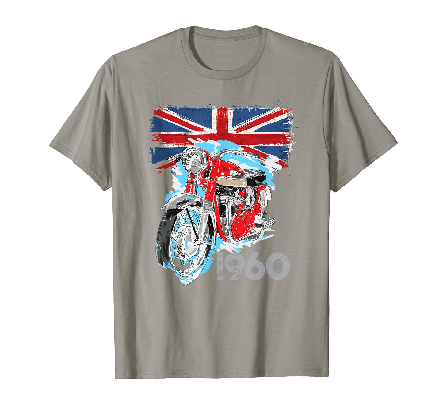 1960 British Motorcycle T-Shirt - Streetwear Style for Adults - T-Shirt, Sweatshirt, Hoodie