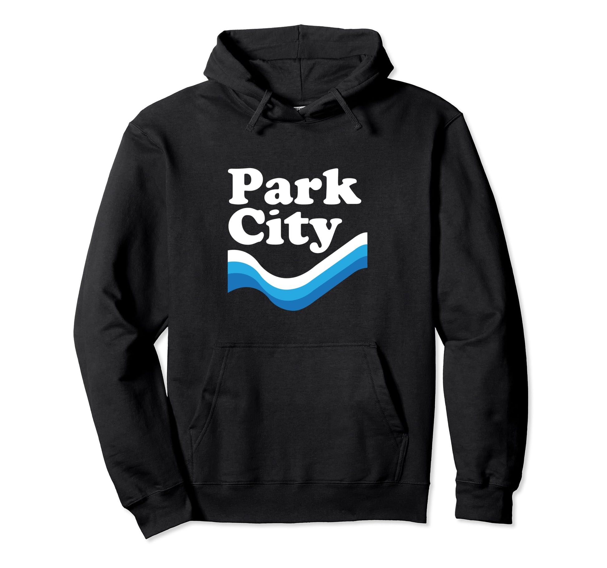 Minimal Park City Utah Stripes Skiing Hoodie - Graphic Print for Adults - T-Shirt, Sweatshirt, Hoodie