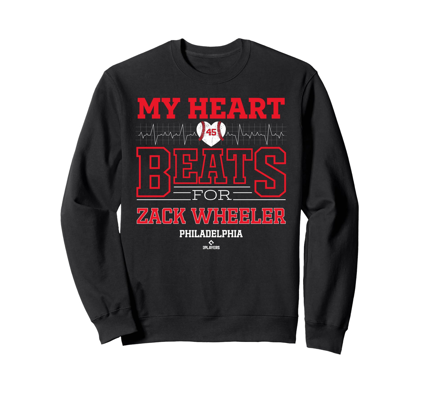 My Heart Beats Zack Wheeler Sweatshirt - Aesthetic Graphic Unisex - T-Shirt, Sweatshirt, Hoodie
