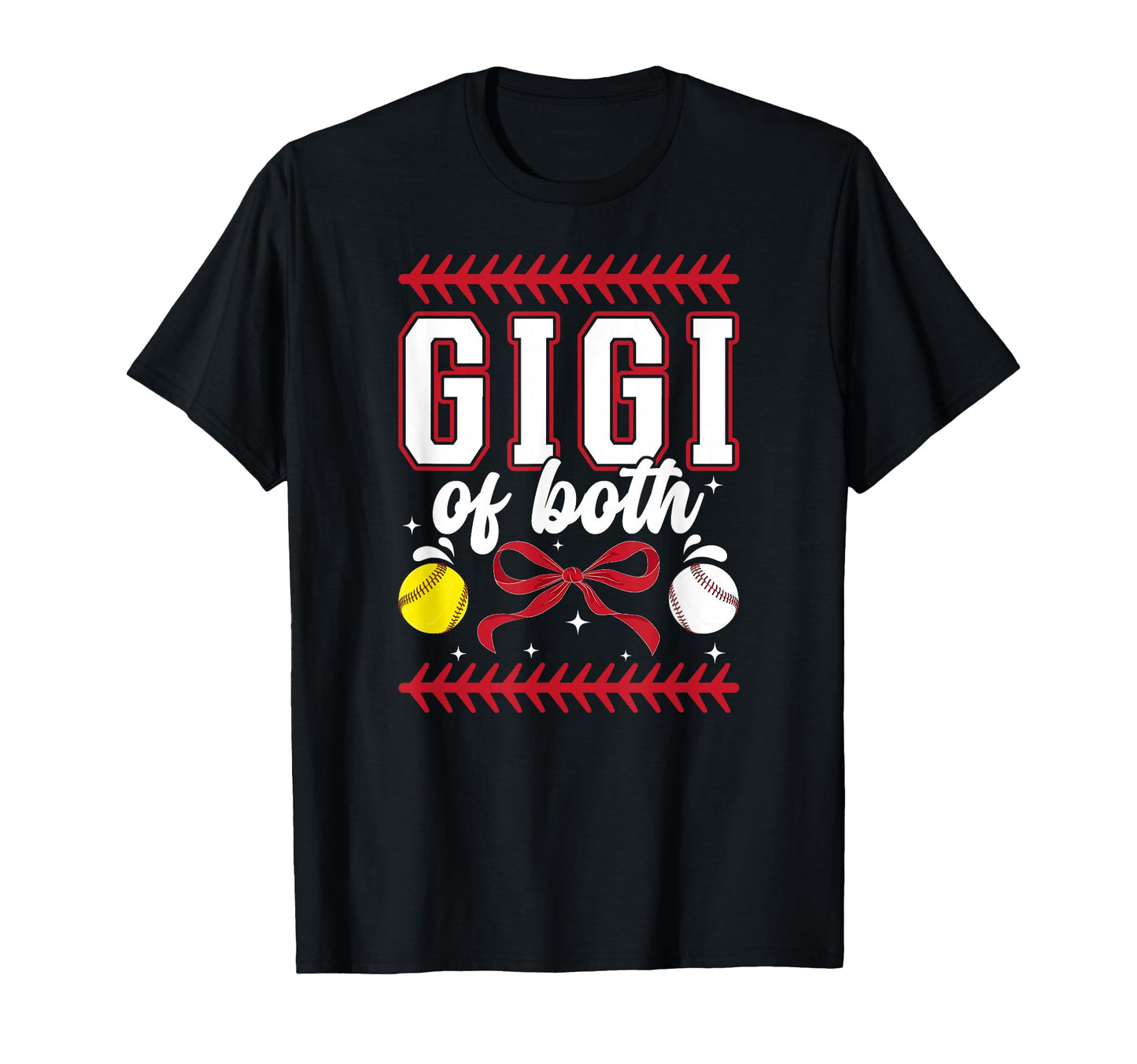 Gigi Both Coquette Baseball Softball Gigi T-Shirt - Unique Graphic Unisex - T-Shirt, Sweatshirt, Hoodie