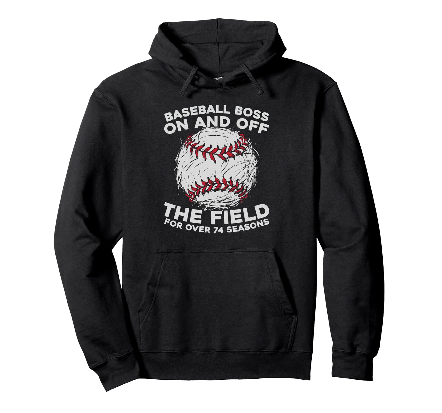 74 Years Old Baseballer Team Sport Hoodie - Novelty Apparel Men Women - T-Shirt, Sweatshirt, Hoodie
