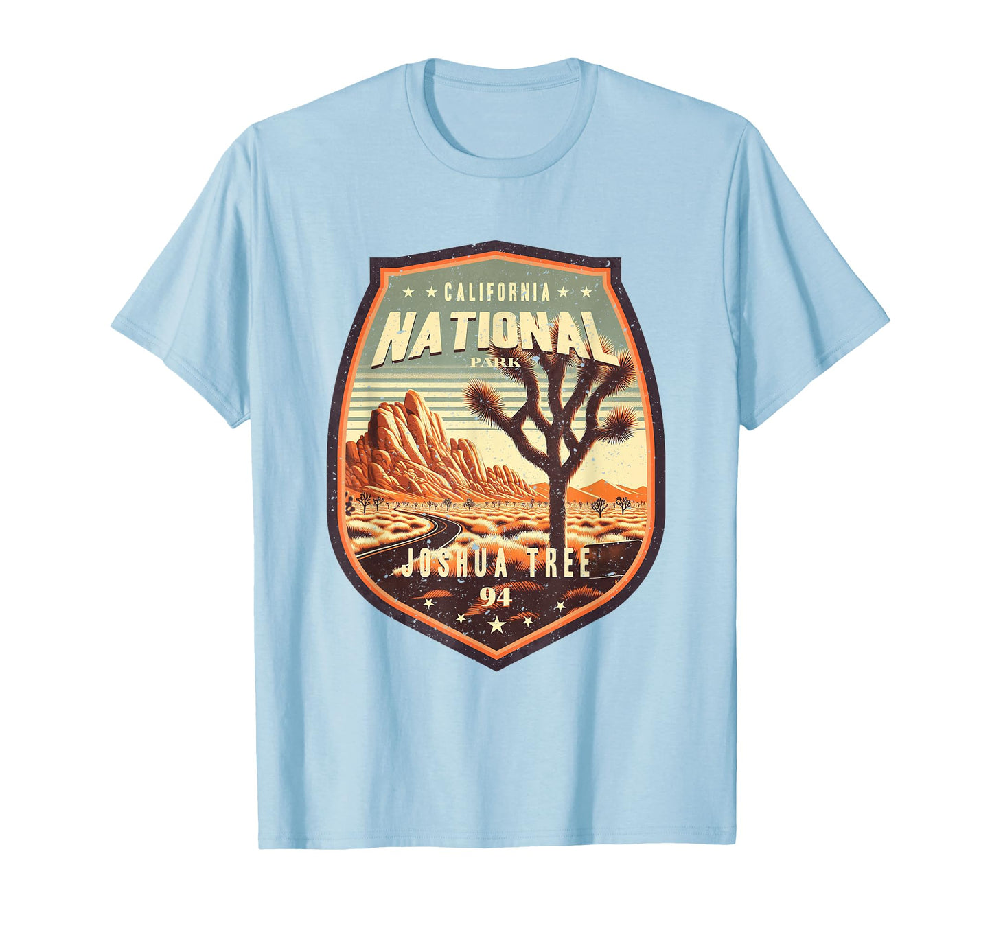 Joshua Tree 94 National Park Badge T-Shirt - Unique Graphic Men Women - T-Shirt, Sweatshirt, Hoodie
