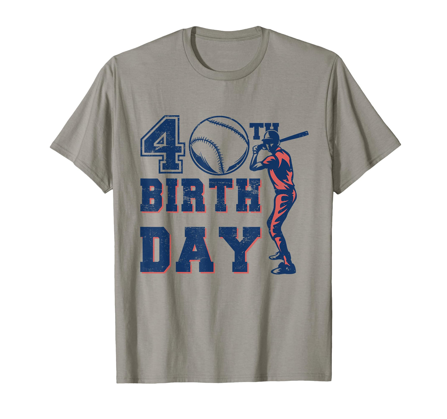 40Th Birthday Baseball T-Shirt - Custom Art Print Men Women - T-Shirt, Sweatshirt, Hoodie