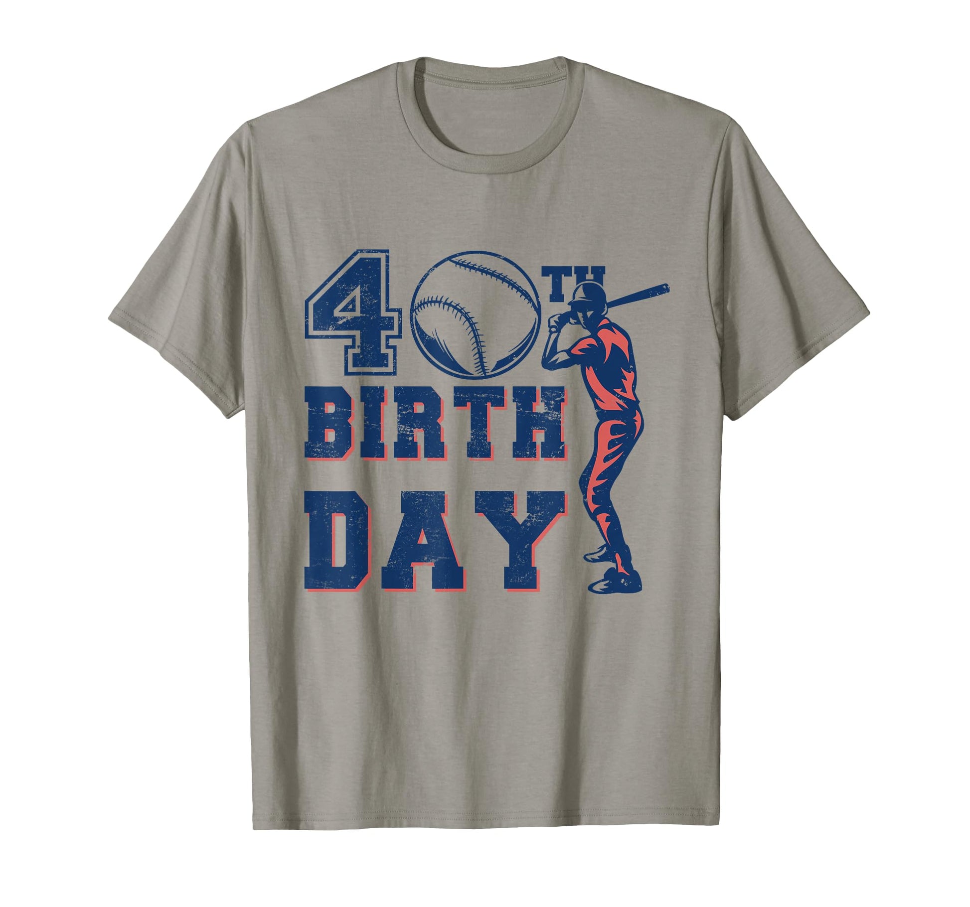 40Th Birthday Baseball T-Shirt - Custom Art Print Men Women - T-Shirt, Sweatshirt, Hoodie