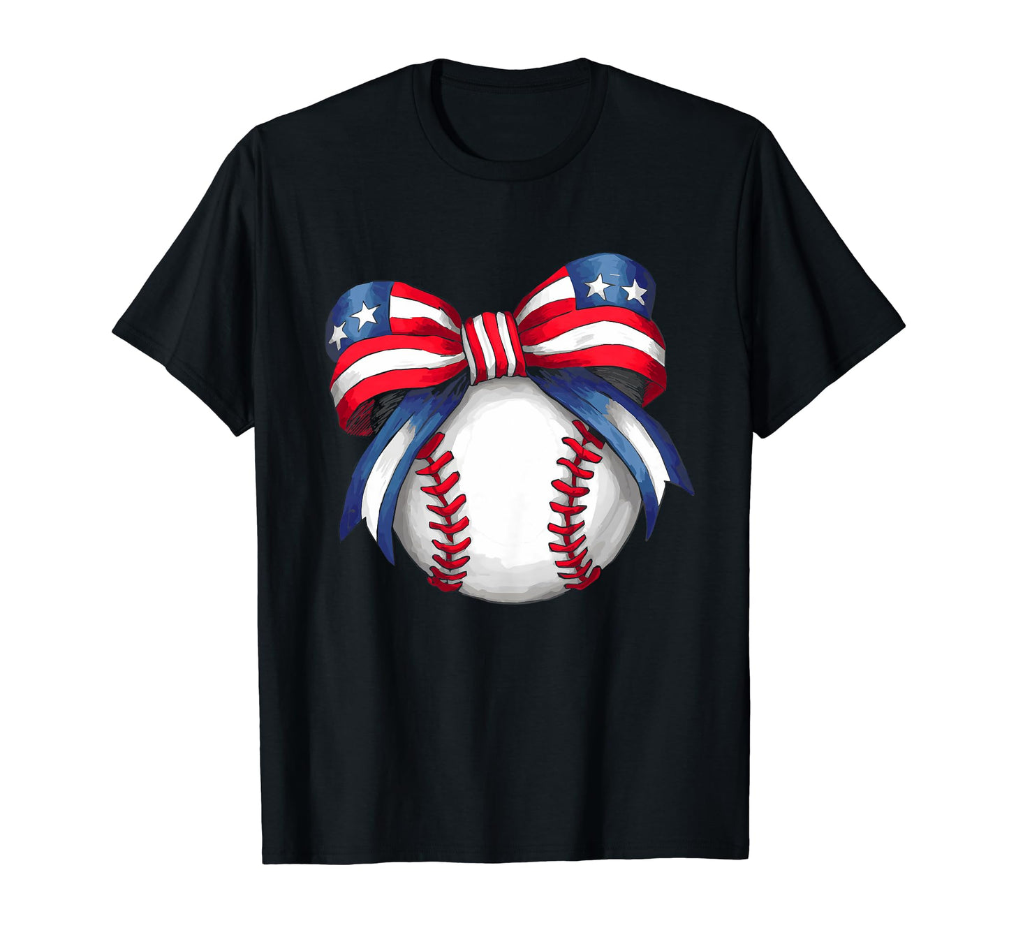 4Th July Baseball Coquette Patriotic T-Shirt - Novelty Apparel Men Women - T-Shirt, Sweatshirt, Hoodie