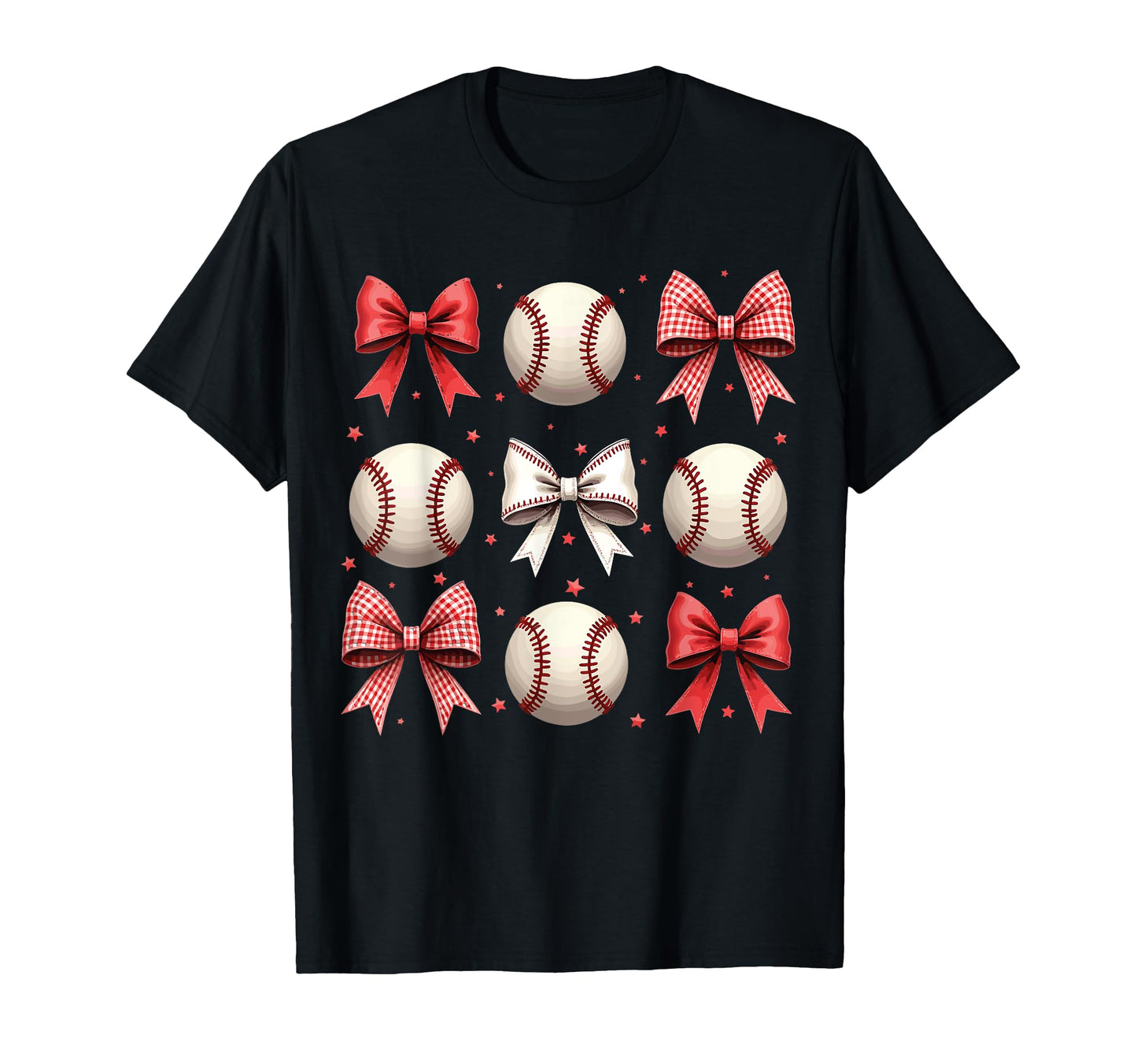 Baseball Coquette Bow Funny T-Shirt - Aesthetic Graphic for Adults - T-Shirt, Sweatshirt, Hoodie