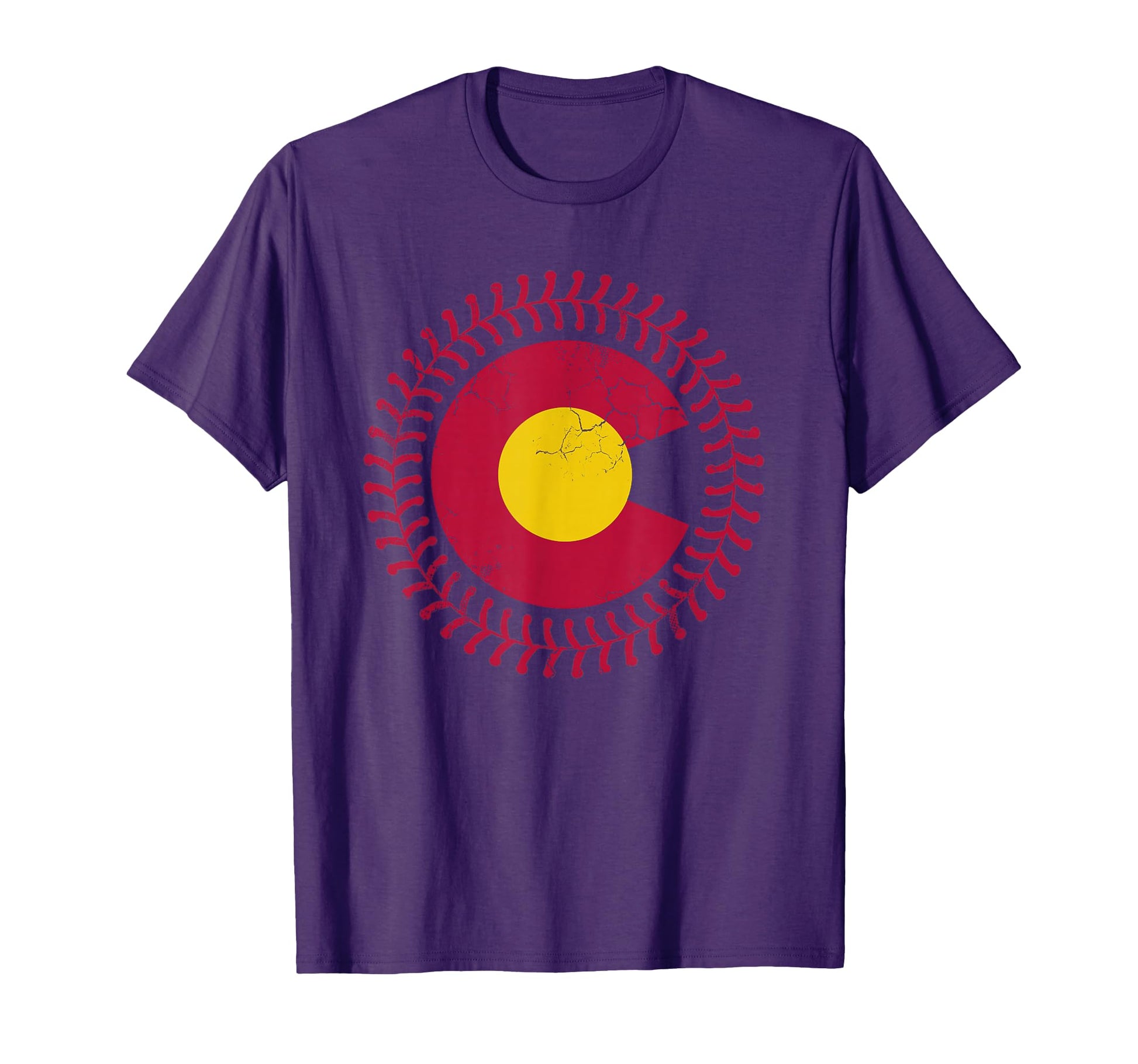 Colorado State Flag Baseball T-Shirt - Streetwear Style for Adults - T-Shirt, Sweatshirt, Hoodie