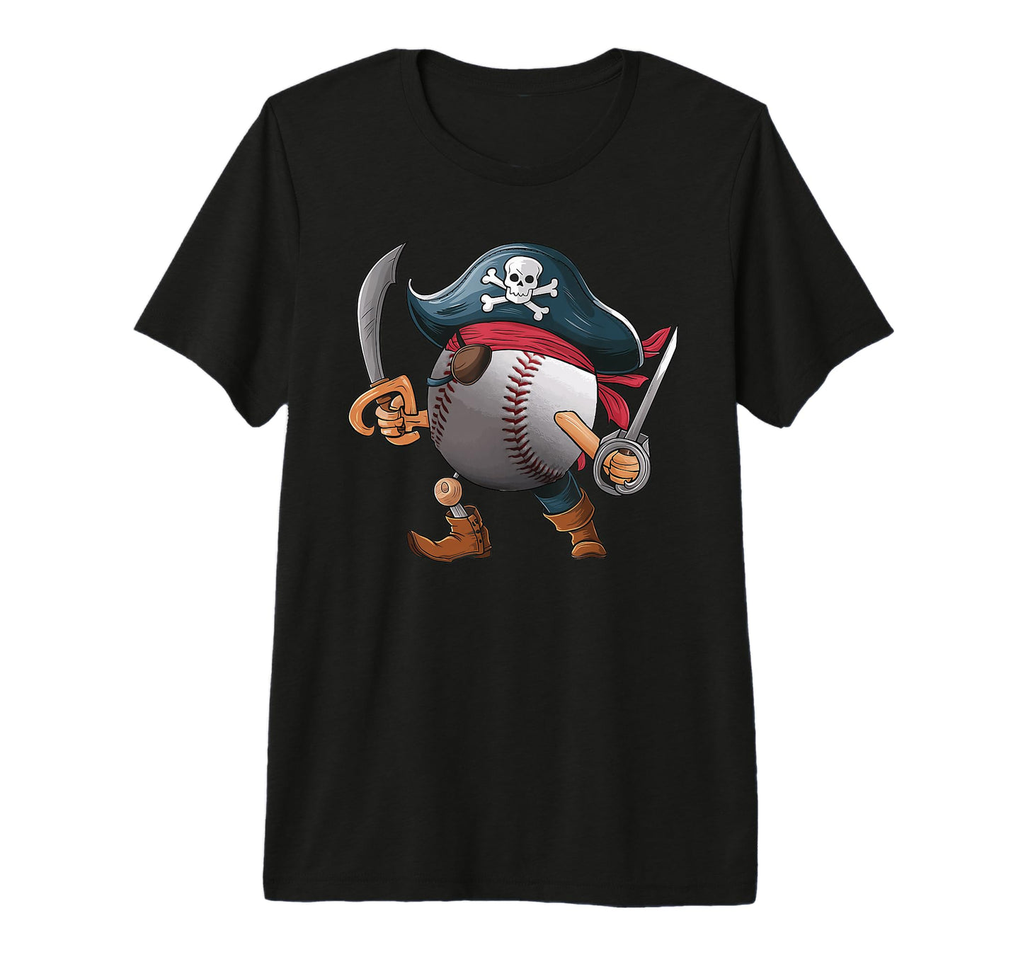 Baseball Pirate Ball Costume Funny T-Shirt - Graphic Print Unisex - T-Shirt, Sweatshirt, Hoodie