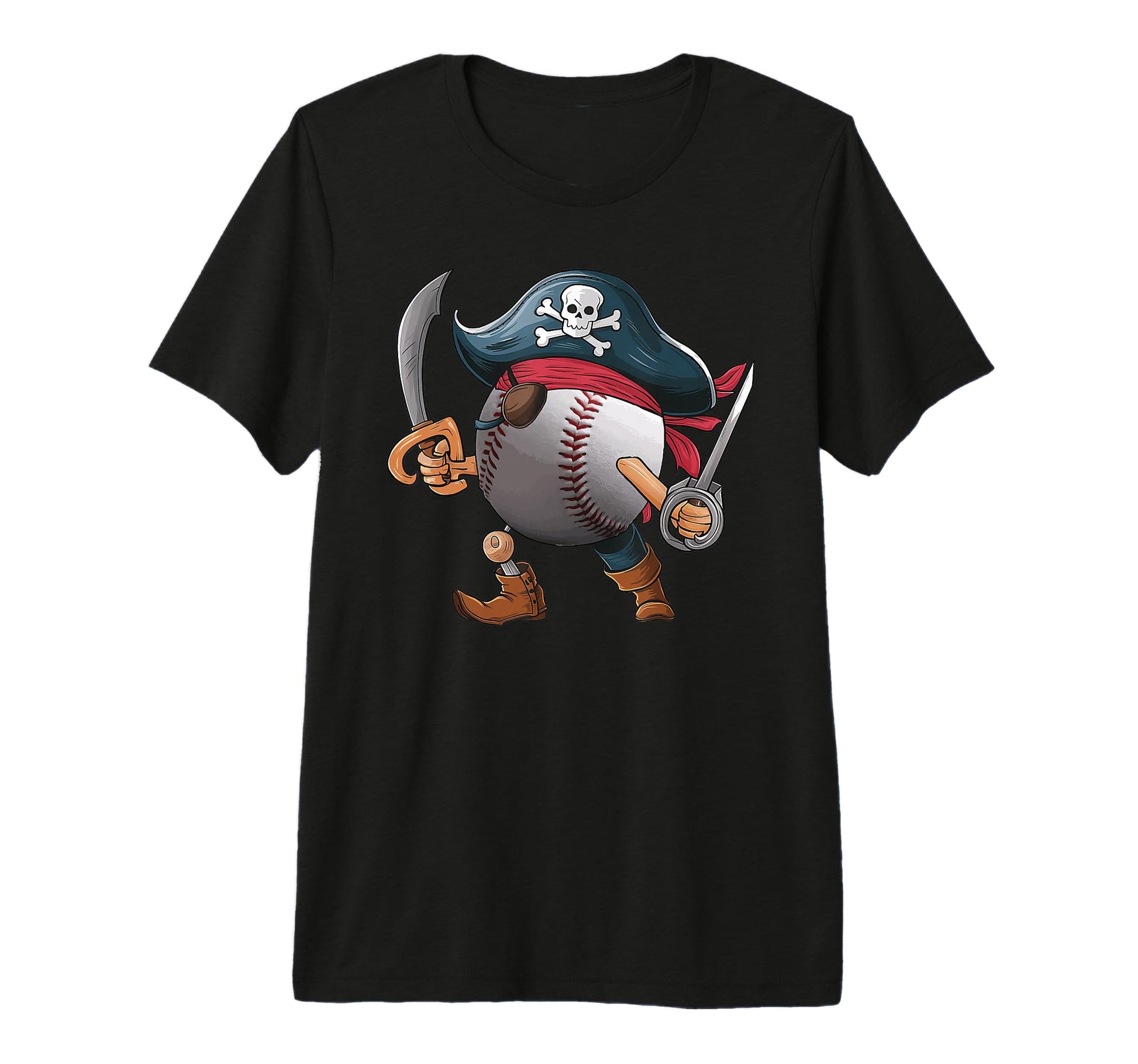 Baseball Pirate Ball Costume Funny T-Shirt - Graphic Print Unisex - T-Shirt, Sweatshirt, Hoodie