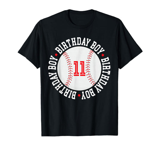 11 Year Old Baseball Supplies 11Th T-Shirt - Trendy Graphic for Adults - T-Shirt, Sweatshirt, Hoodie
