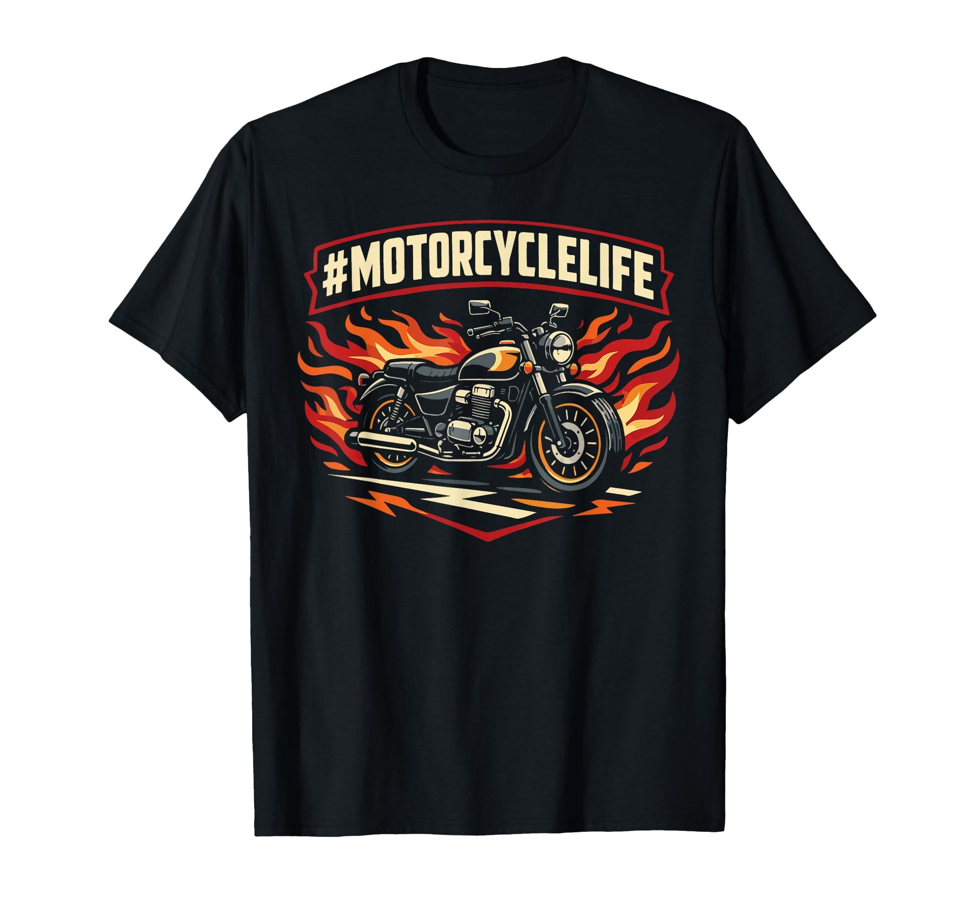 Motorcycle Biker Motorcyclelife T-Shirt - Casual Everyday Wear Men Women - T-Shirt, Sweatshirt, Hoodie