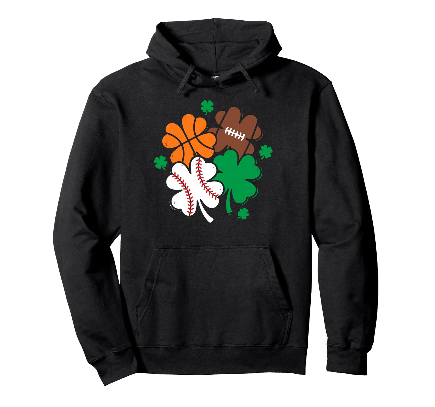 St Patricks Day Baseball Football Hoodie - Streetwear Style Unisex - T-Shirt, Sweatshirt, Hoodie