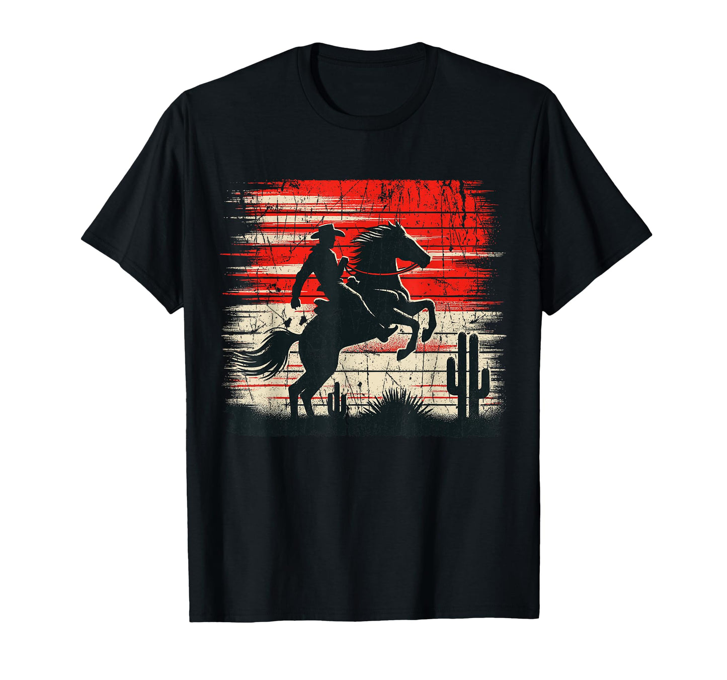 Horse Riding Western Rodeo Cowboy T-Shirt - Streetwear Style Men Women - T-Shirt, Sweatshirt, Hoodie