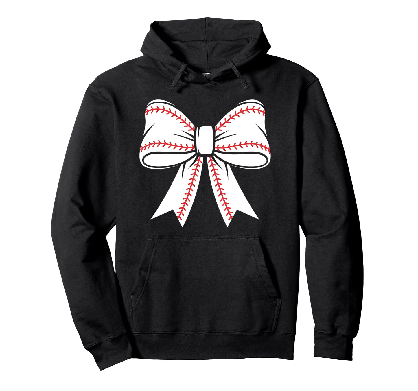 Baseball Coquette Bow Baseball Mom Mama Hoodie - Graphic Print for Adults - T-Shirt, Sweatshirt, Hoodie