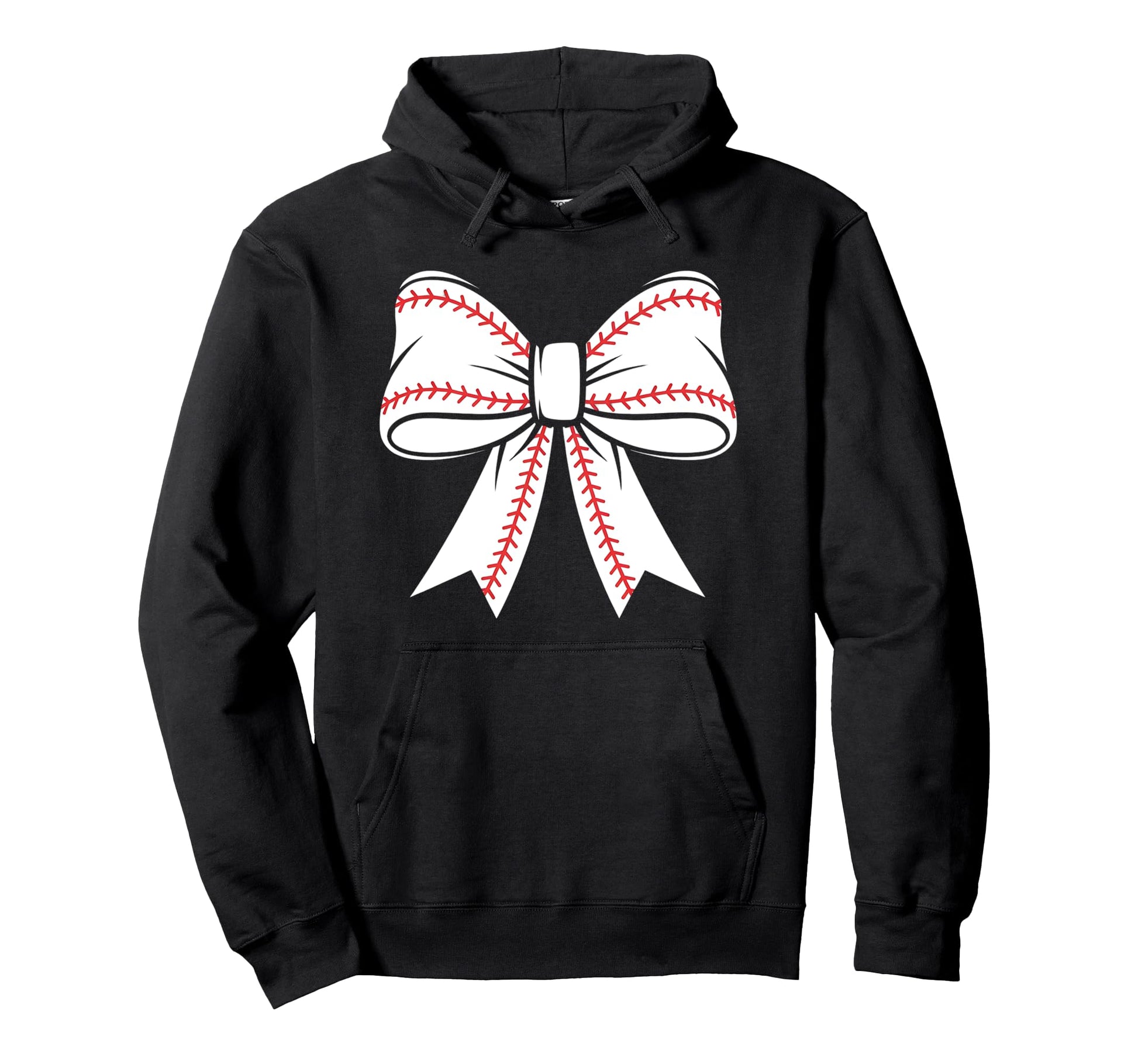 Baseball Coquette Bow Baseball Mom Mama Hoodie - Graphic Print for Adults - T-Shirt, Sweatshirt, Hoodie