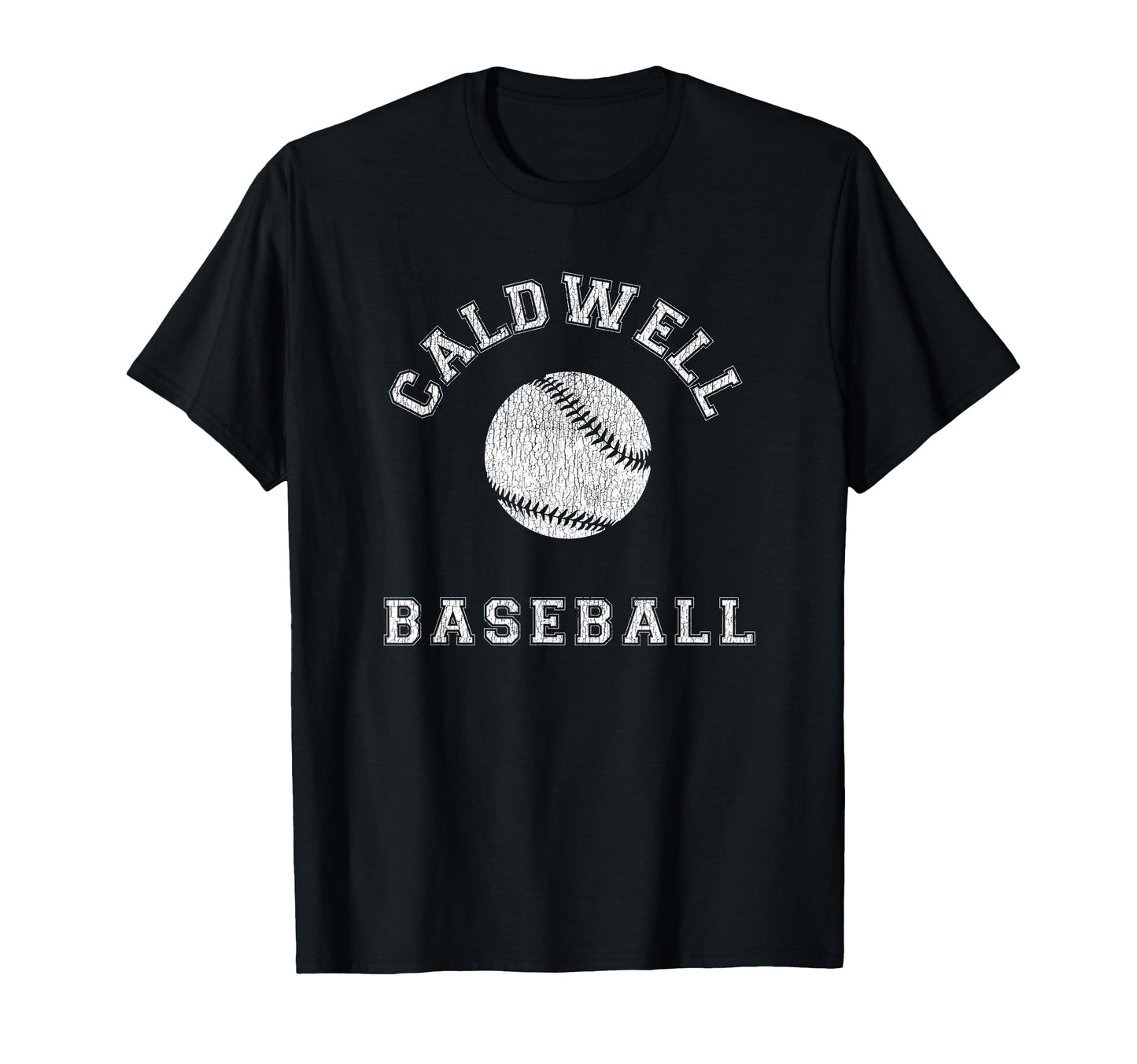 Caldwell Baseball Distressed T-Shirt - Graphic Print Unisex - T-Shirt, Sweatshirt, Hoodie
