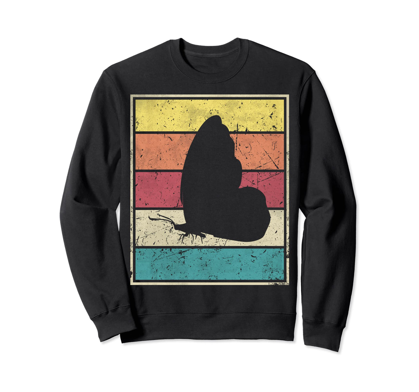 Butterfly Stripes Sweatshirt - Unique Graphic Men Women - T-Shirt, Sweatshirt, Hoodie
