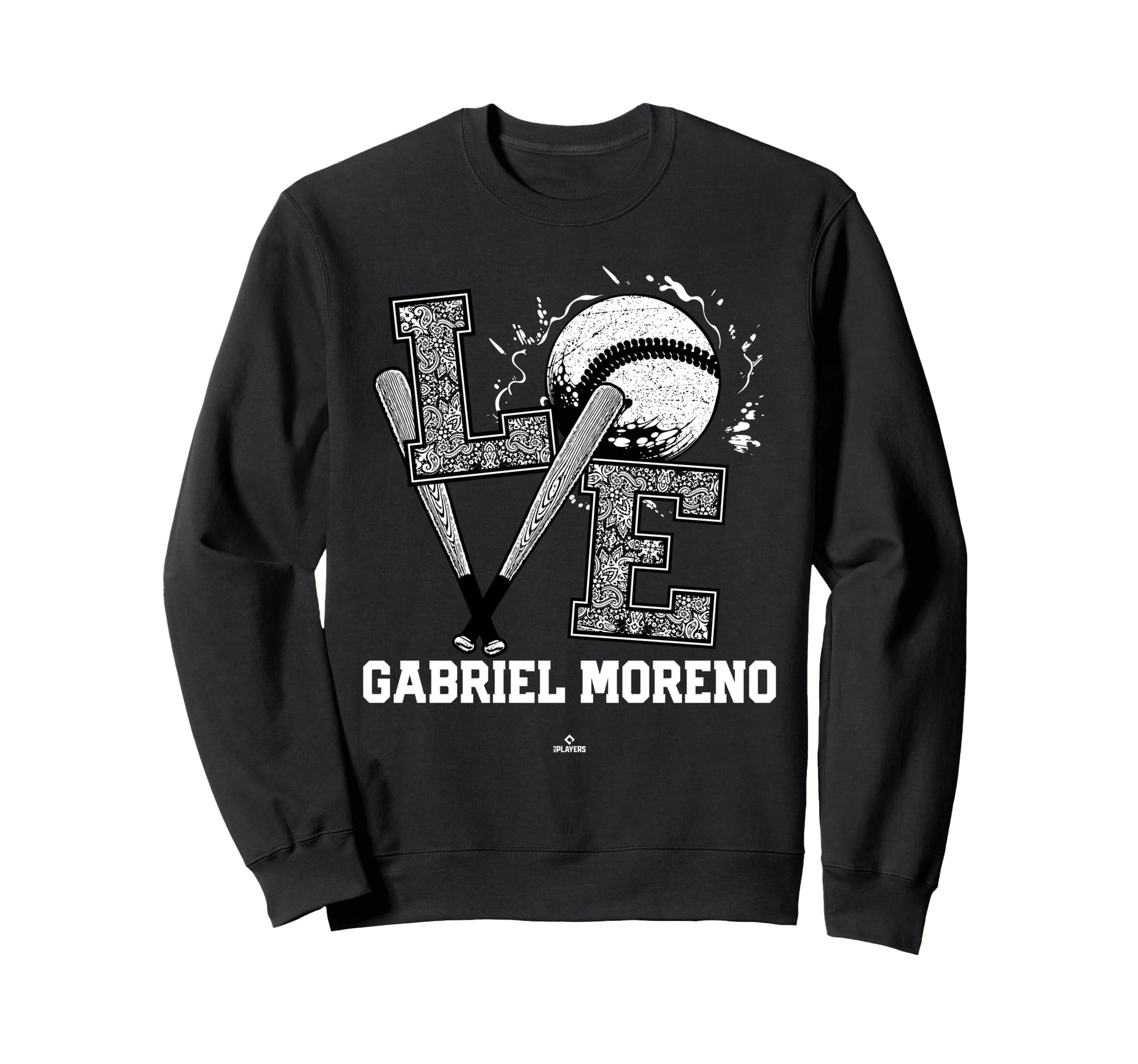Distressed Baseball Love Gabriel Sweatshirt - Novelty Apparel Men Women - T-Shirt, Sweatshirt, Hoodie