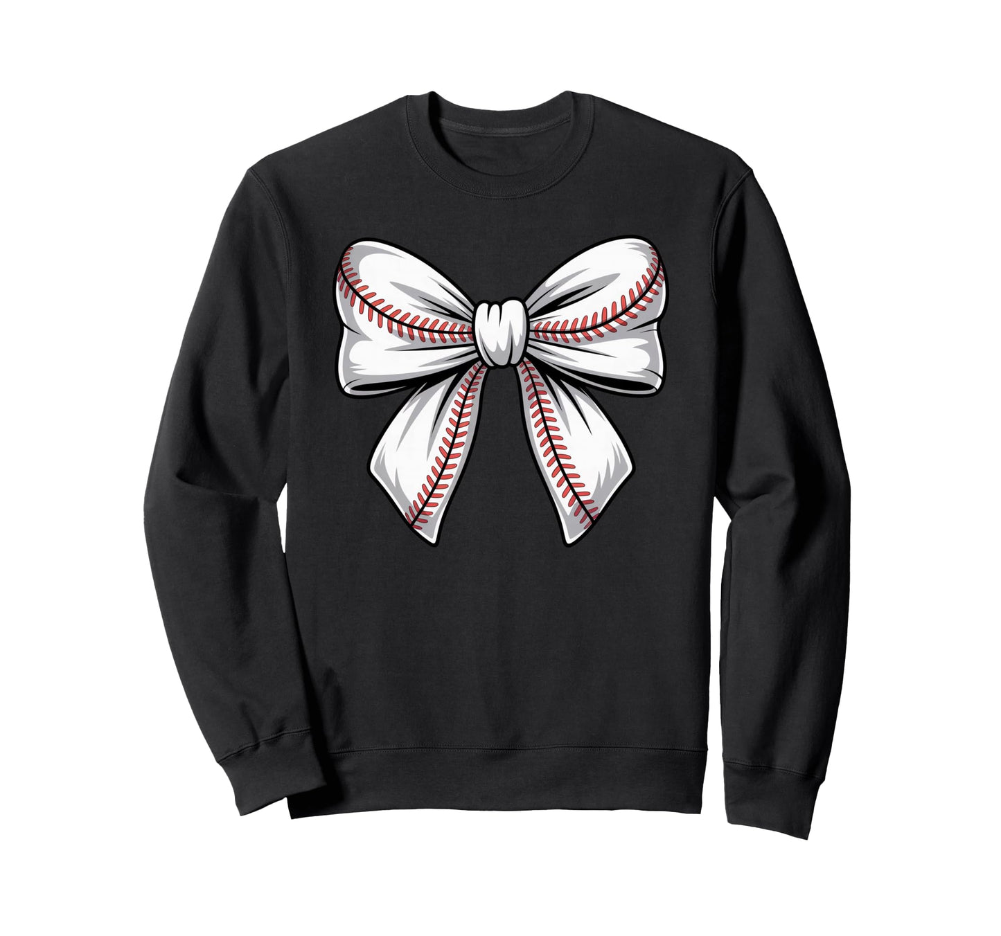 Coquette Bow Baseball Game Day Sweatshirt - Fun Novelty Design Men Women - T-Shirt, Sweatshirt, Hoodie