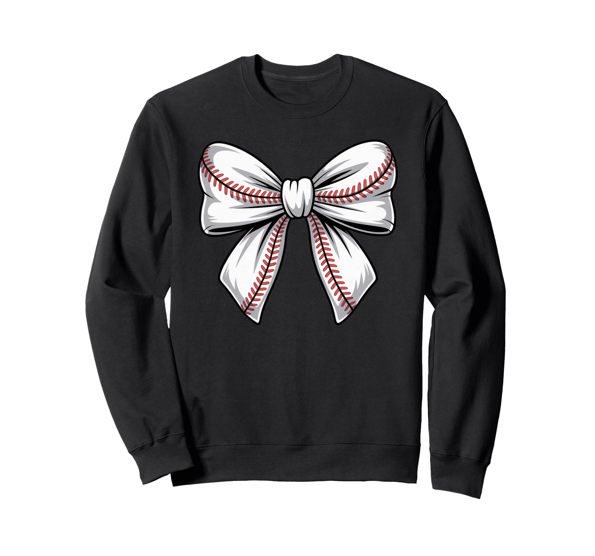 Coquette Bow Baseball Game Day Sweatshirt - Fun Novelty Design Men Women - T-Shirt, Sweatshirt, Hoodie