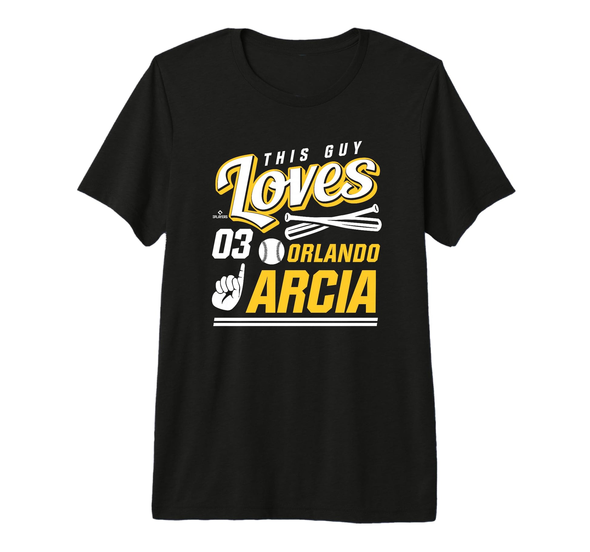 This Guy Loves Orlando Arcia Tri T-Shirt - Fun Novelty Design for Adults - T-Shirt, Sweatshirt, Hoodie
