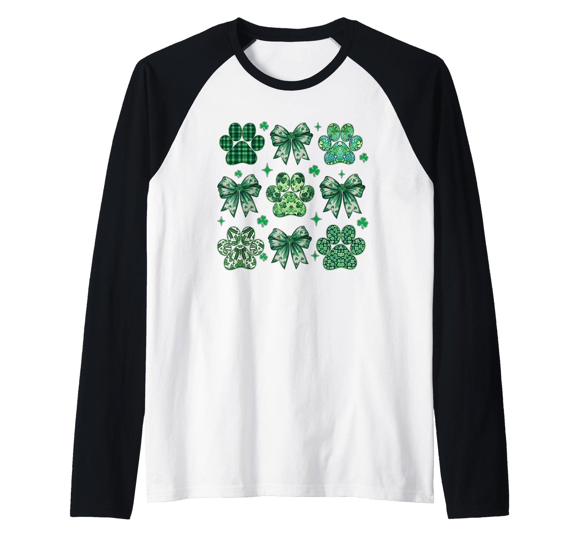St Patrick Shamrock Green Bow Saint Sweatshirt - Trendy Graphic Men Women - T-Shirt, Sweatshirt, Hoodie
