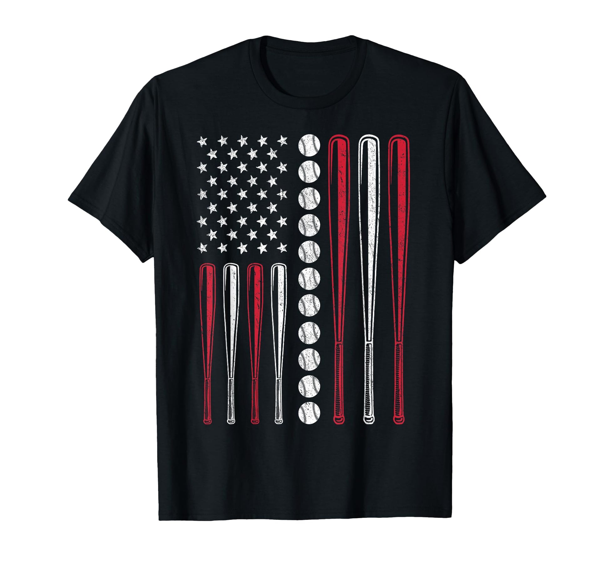 Patriotic Baseball 4Th July Usa T-Shirt - Casual Everyday Wear for Adults - T-Shirt, Sweatshirt, Hoodie