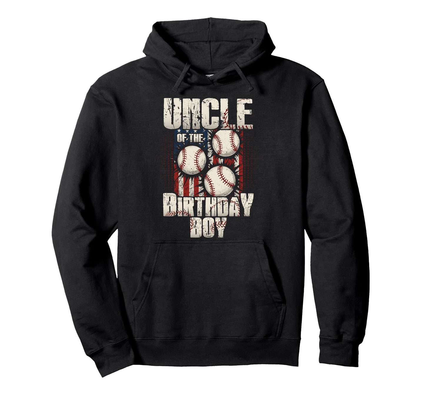 Uncle Birthday Matching Baseball Birthday Hoodie - Unique Graphic Men Women - T-Shirt, Sweatshirt, Hoodie