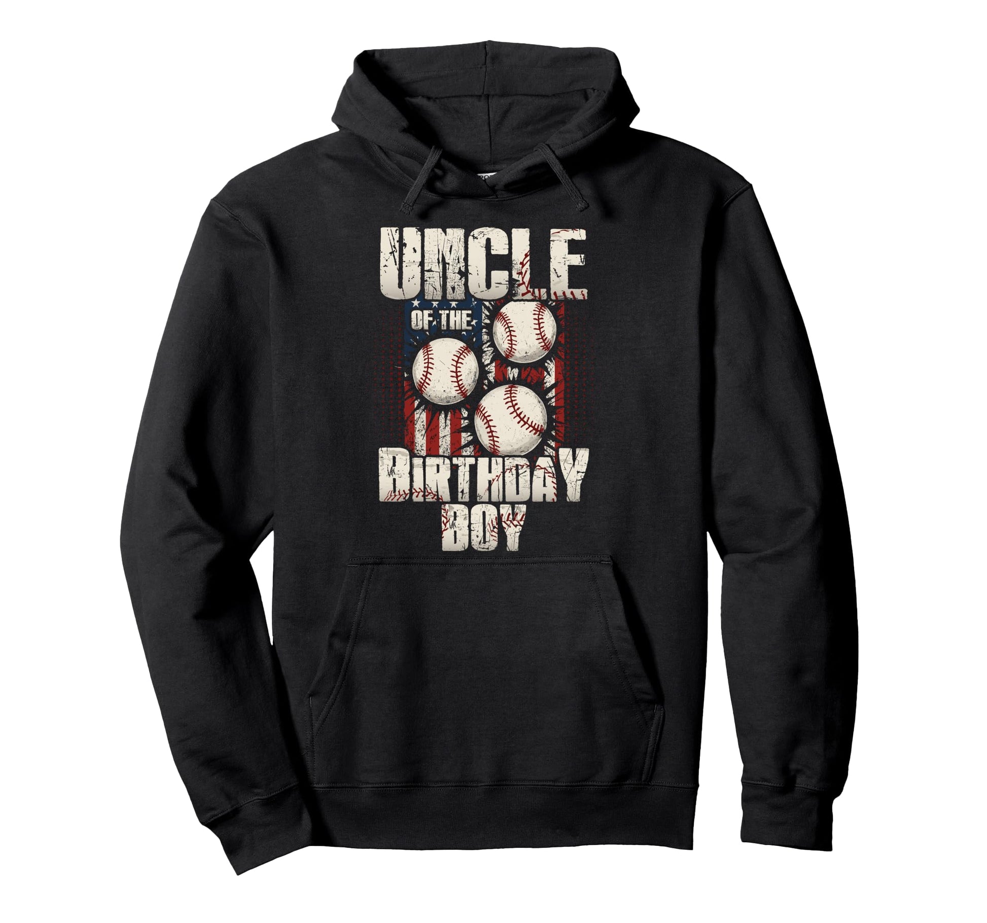 Uncle Birthday Matching Baseball Birthday Hoodie - Unique Graphic Men Women - T-Shirt, Sweatshirt, Hoodie