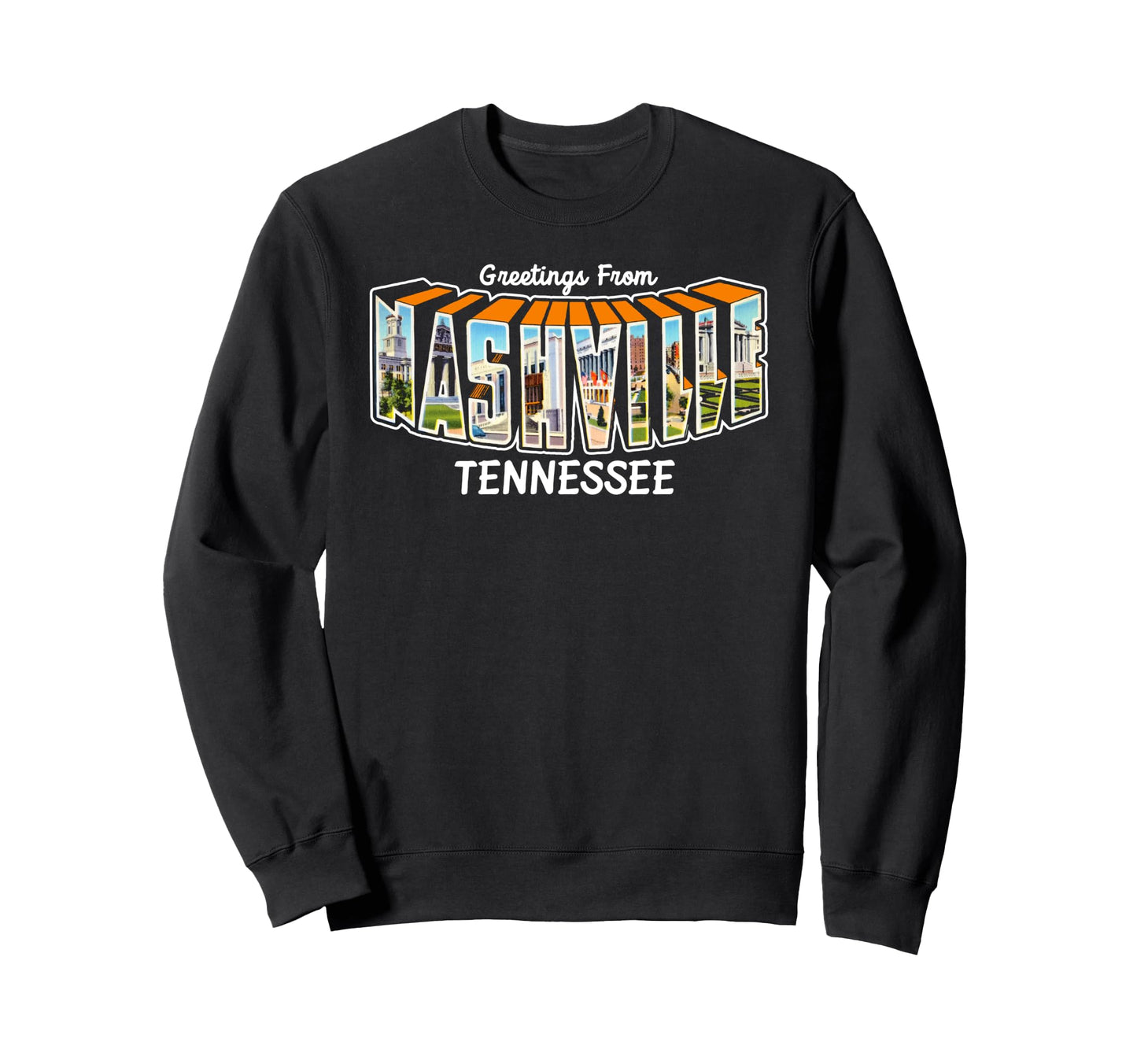 Nashville Tennessee Travel Sweatshirt - Streetwear Style Men Women - T-Shirt, Sweatshirt, Hoodie