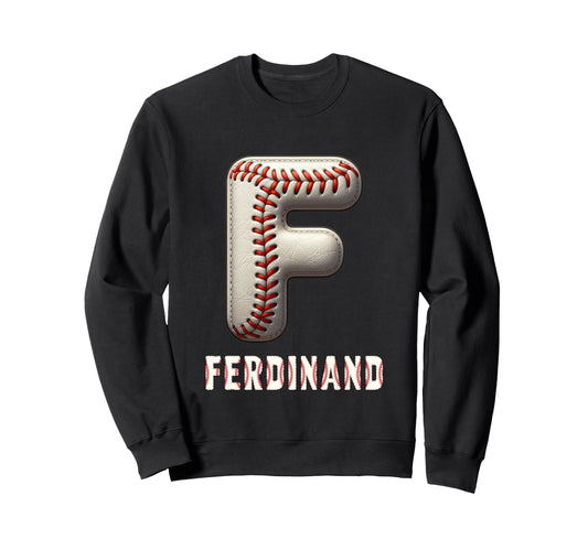 Baseball Home Run Joel Initial Letter Sweatshirt - Graphic Print Unisex - T-Shirt, Sweatshirt, Hoodie