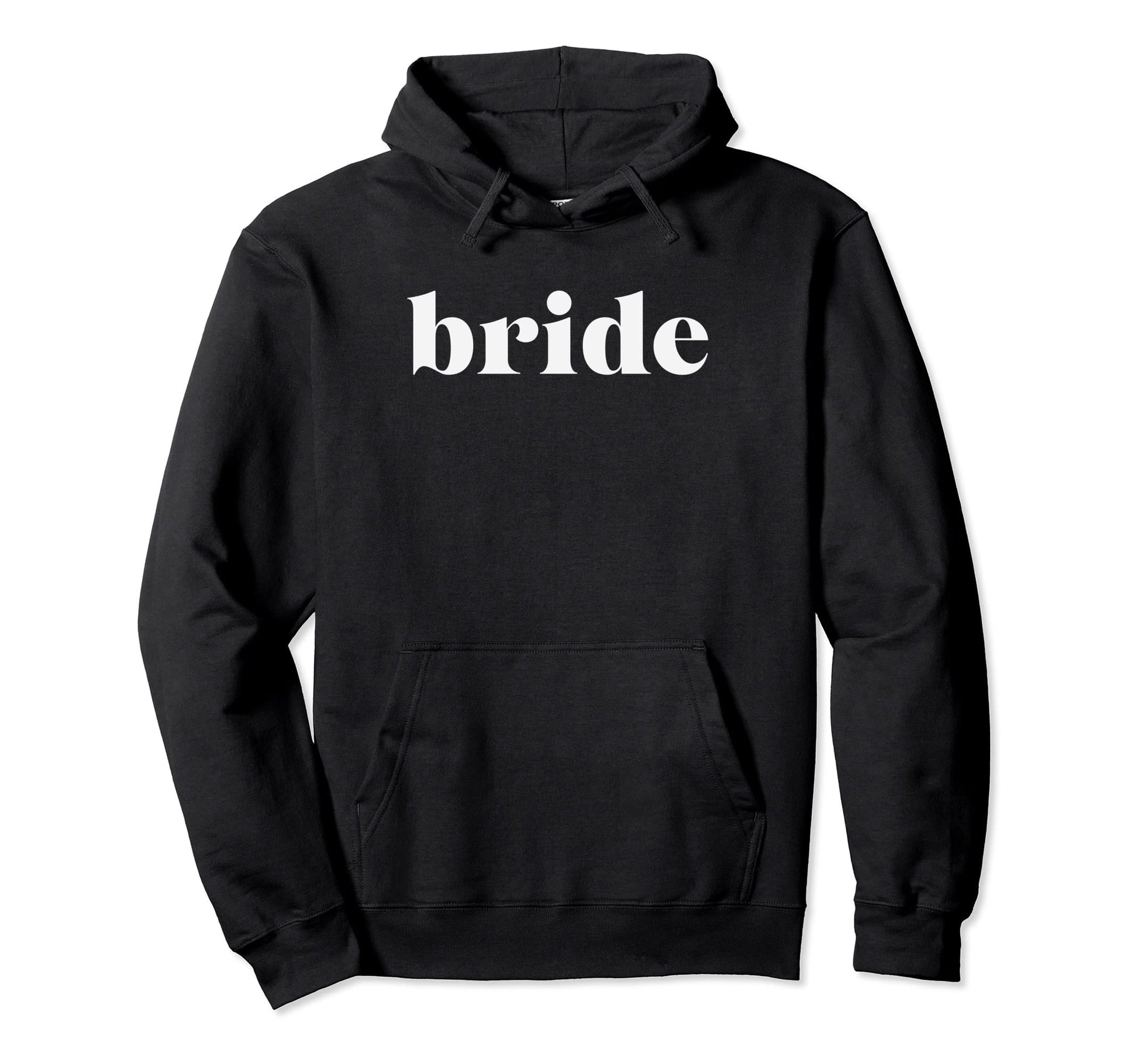 Bride Typography Simple Minimalist Hoodie - Graphic Print Men Women - T-Shirt, Sweatshirt, Hoodie