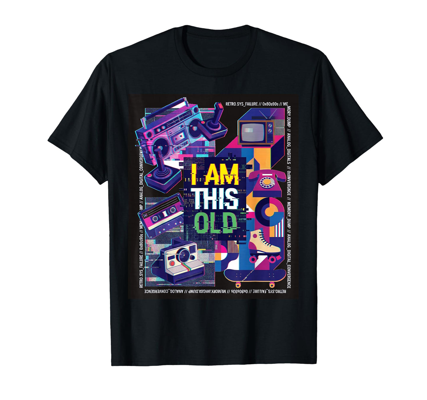 Synthwave 1980S Birthday T-Shirt - Casual Everyday Wear Men Women - T-Shirt, Sweatshirt, Hoodie