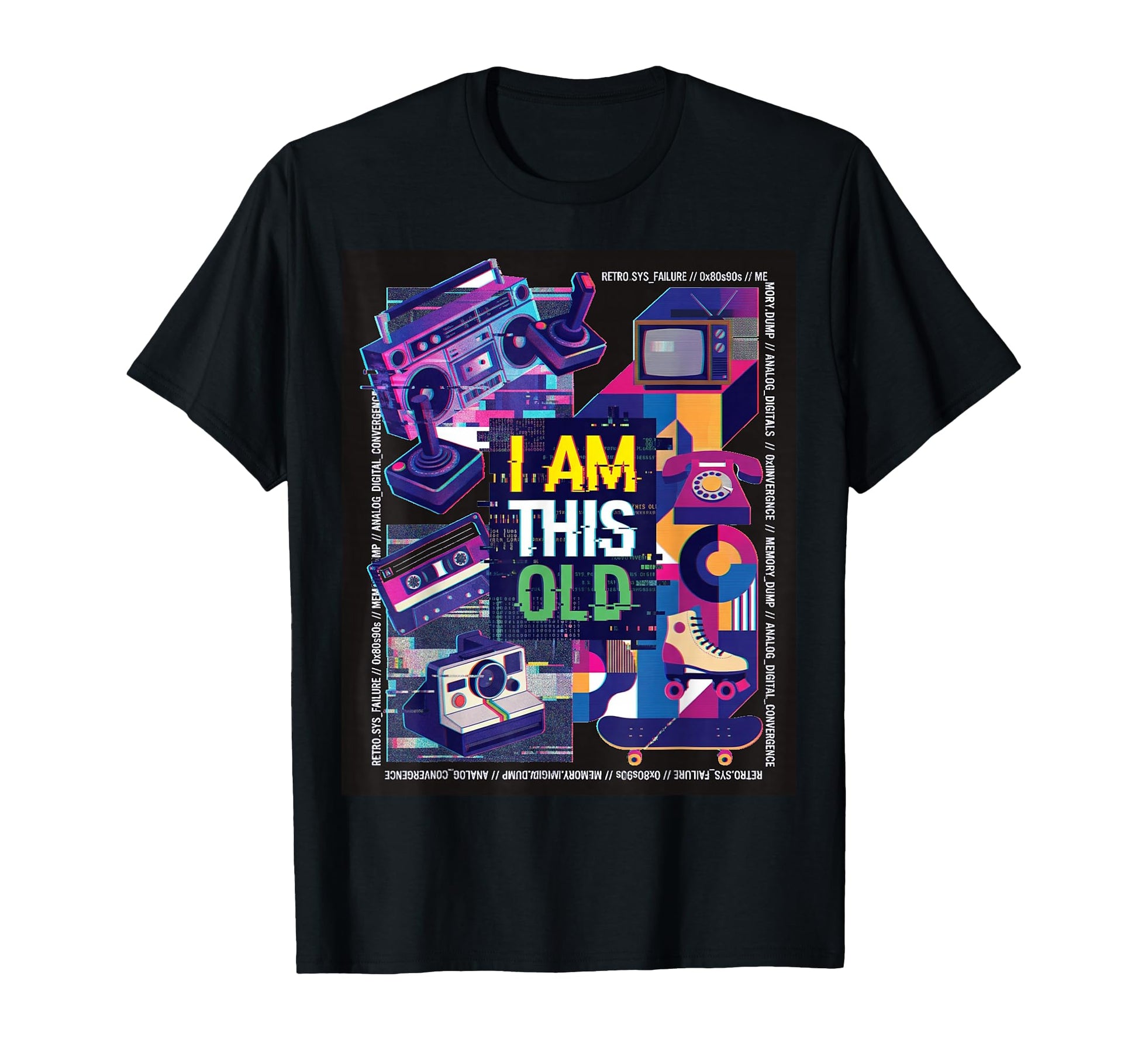 Synthwave 1980S Birthday T-Shirt - Casual Everyday Wear Men Women - T-Shirt, Sweatshirt, Hoodie