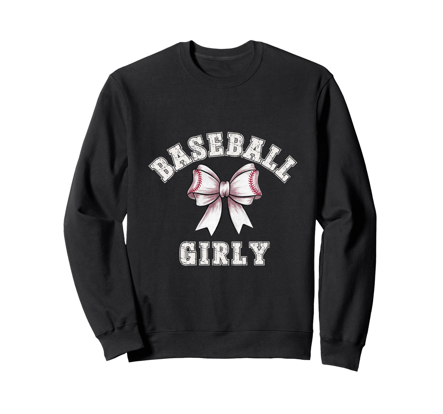 Coquette Baseball Girly Bow Game Day Sweatshirt - Graphic Print Men Women - T-Shirt, Sweatshirt, Hoodie