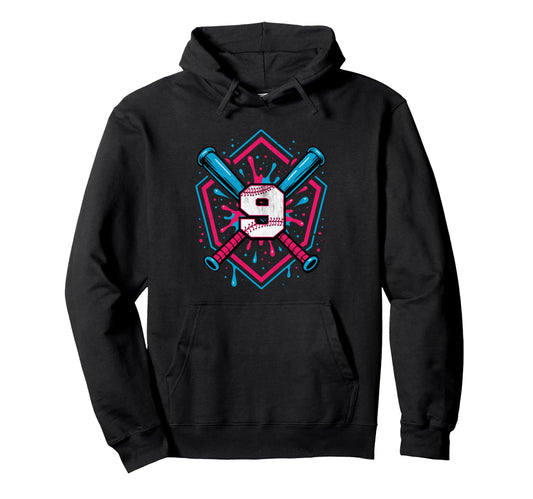 Baseball 9 Year Old Ice Cream Drip 9Th Hoodie - Aesthetic Graphic Unisex - T-Shirt, Sweatshirt, Hoodie