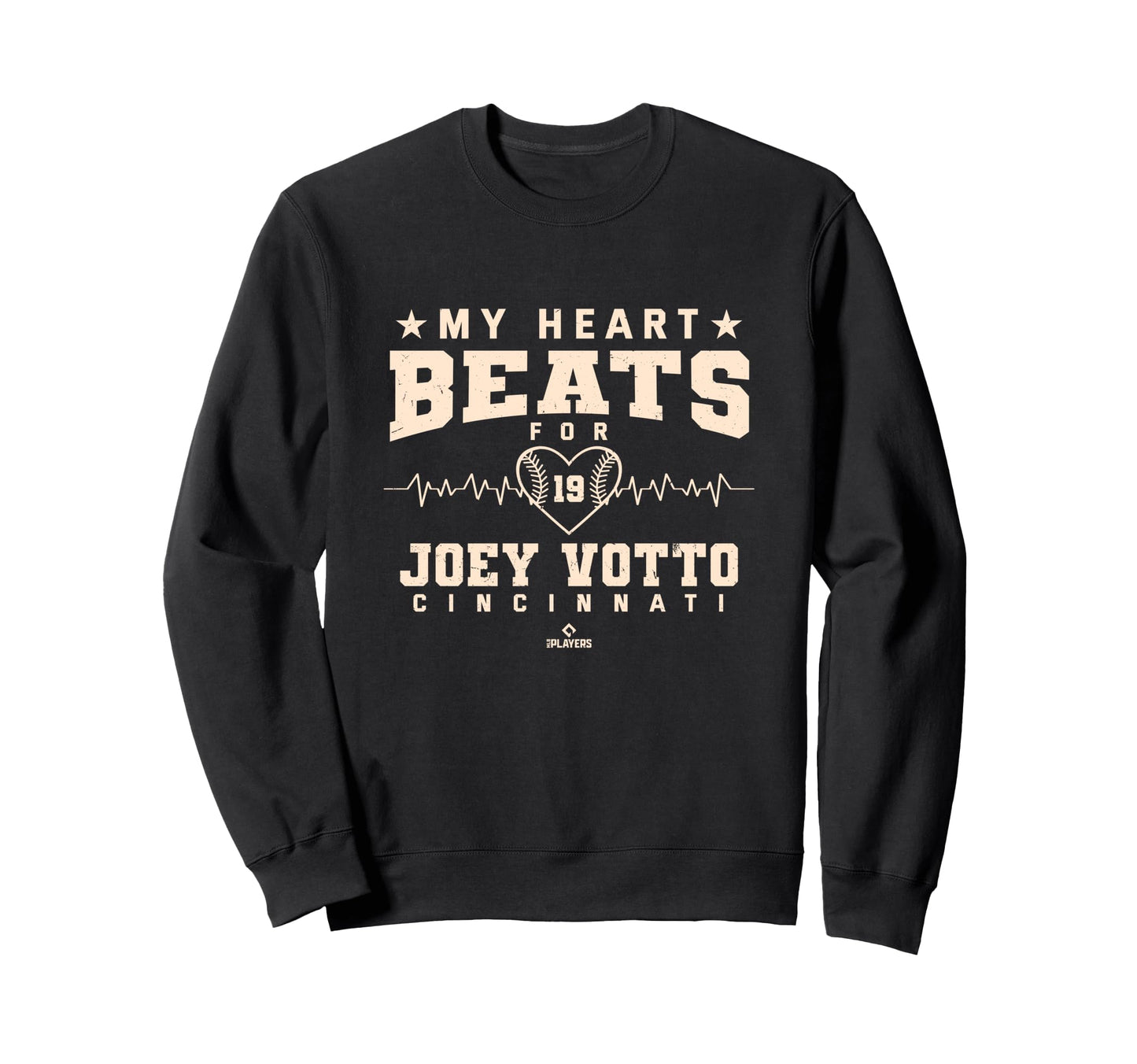 My Heart Beats Joey Votto Sweatshirt - Aesthetic Graphic Men Women - T-Shirt, Sweatshirt, Hoodie