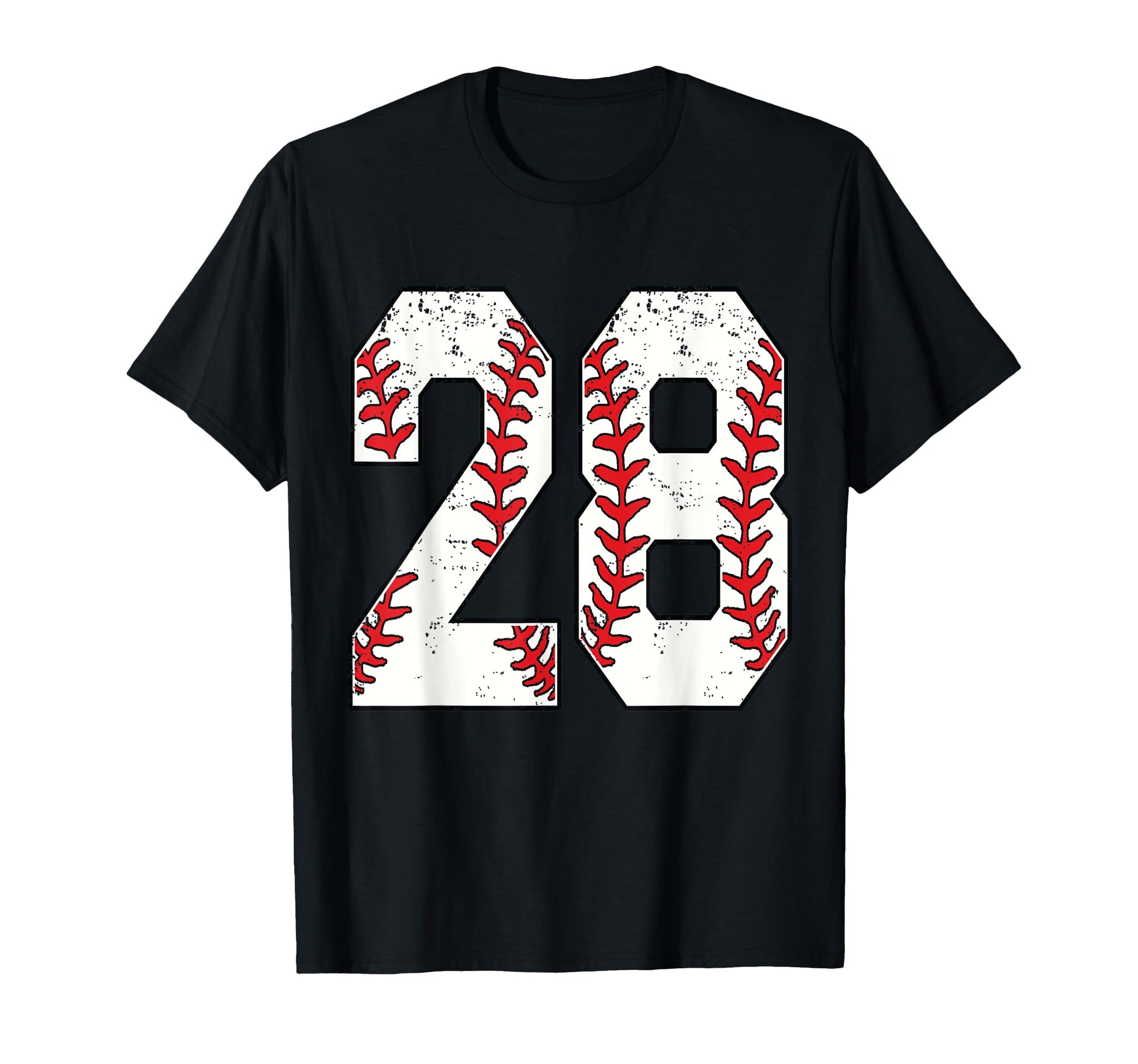 Number 28 Baseball 28 Jersey T-Shirt - Fun Novelty Design for Adults - T-Shirt, Sweatshirt, Hoodie