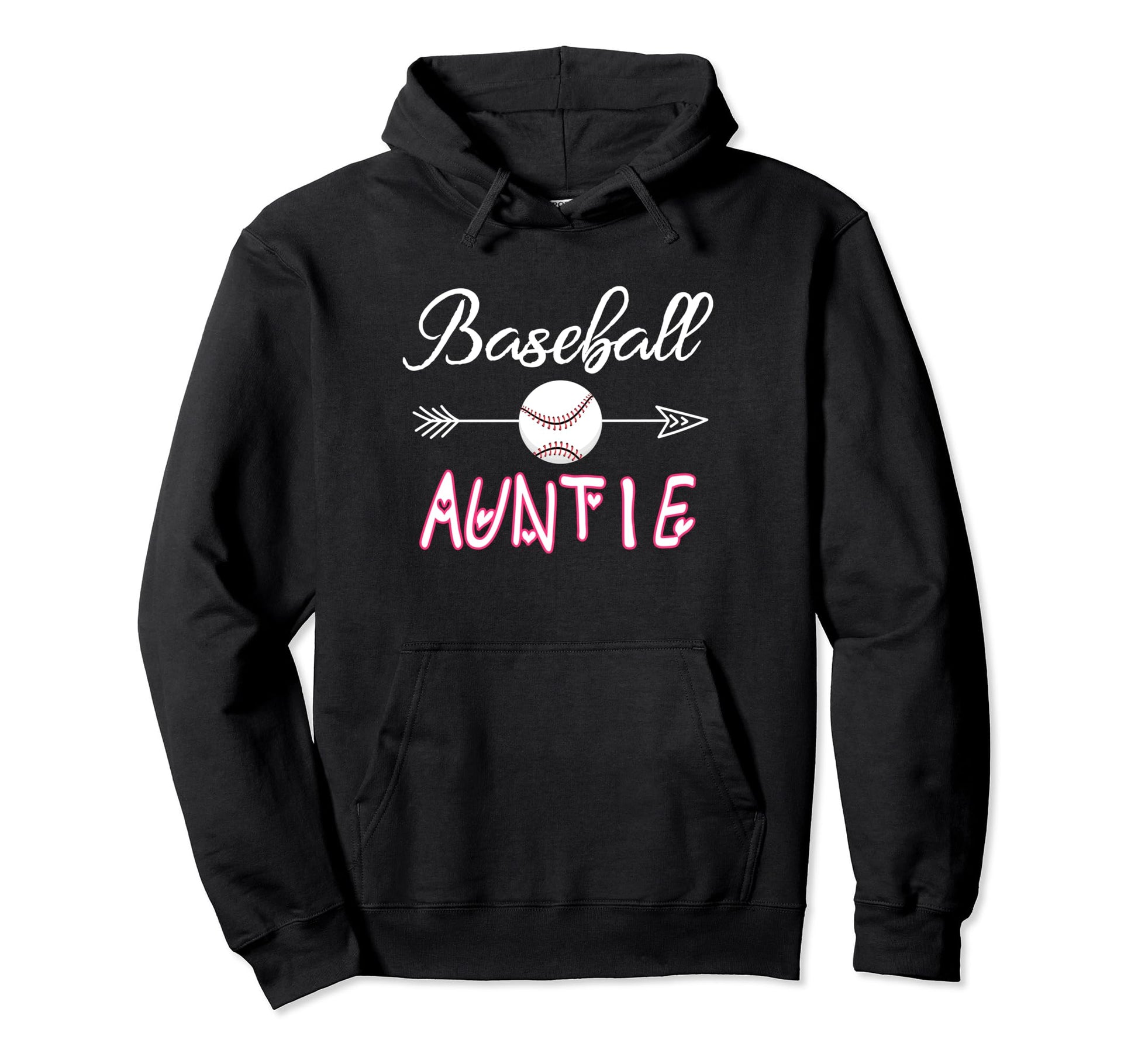 Baseball Auntie Birthday Sport Baseball Hoodie - Trendy Graphic for Adults - T-Shirt, Sweatshirt, Hoodie
