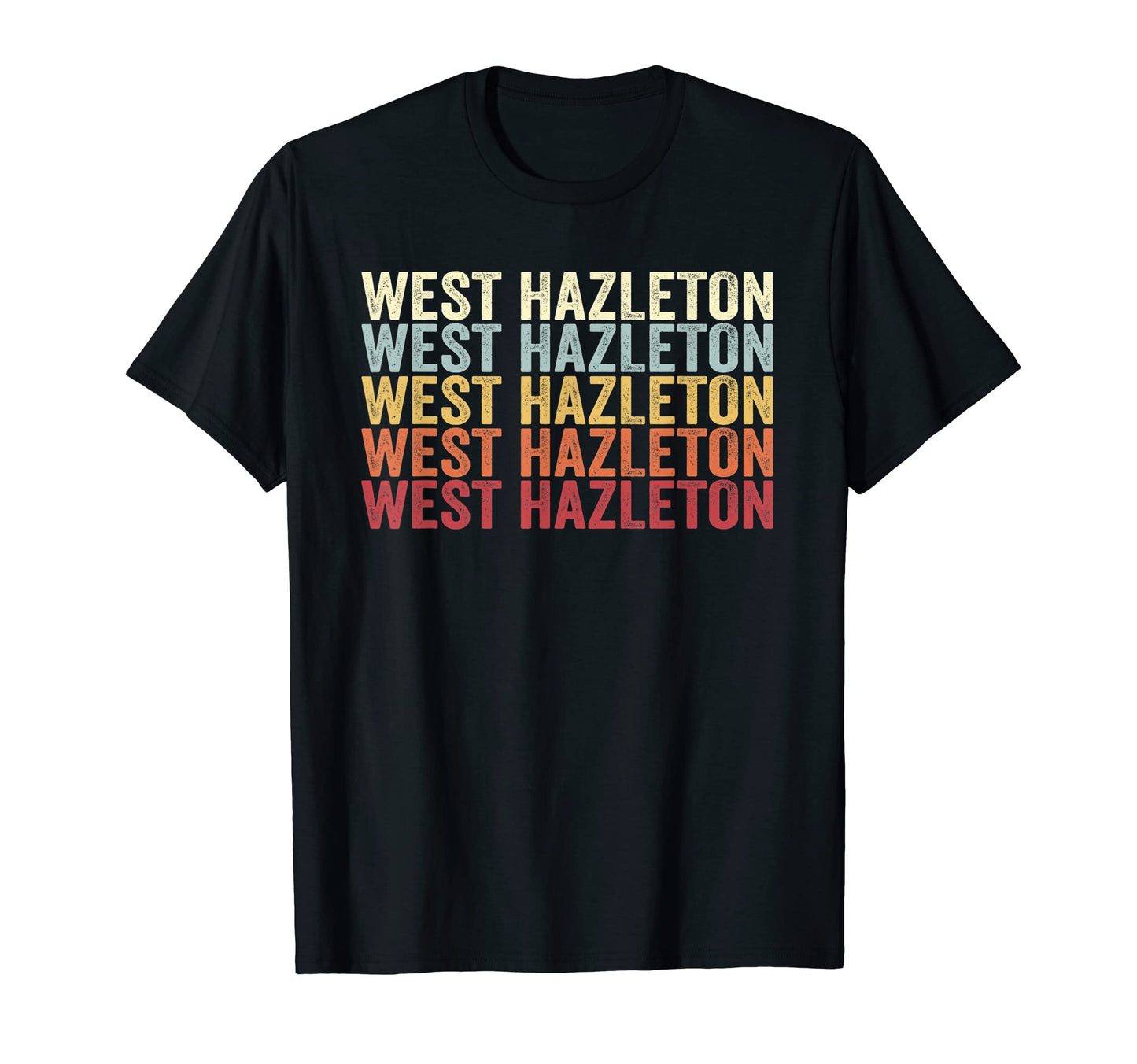 West Hazleton Pennsylvania West T-Shirt - Custom Art Print for Adults - T-Shirt, Sweatshirt, Hoodie