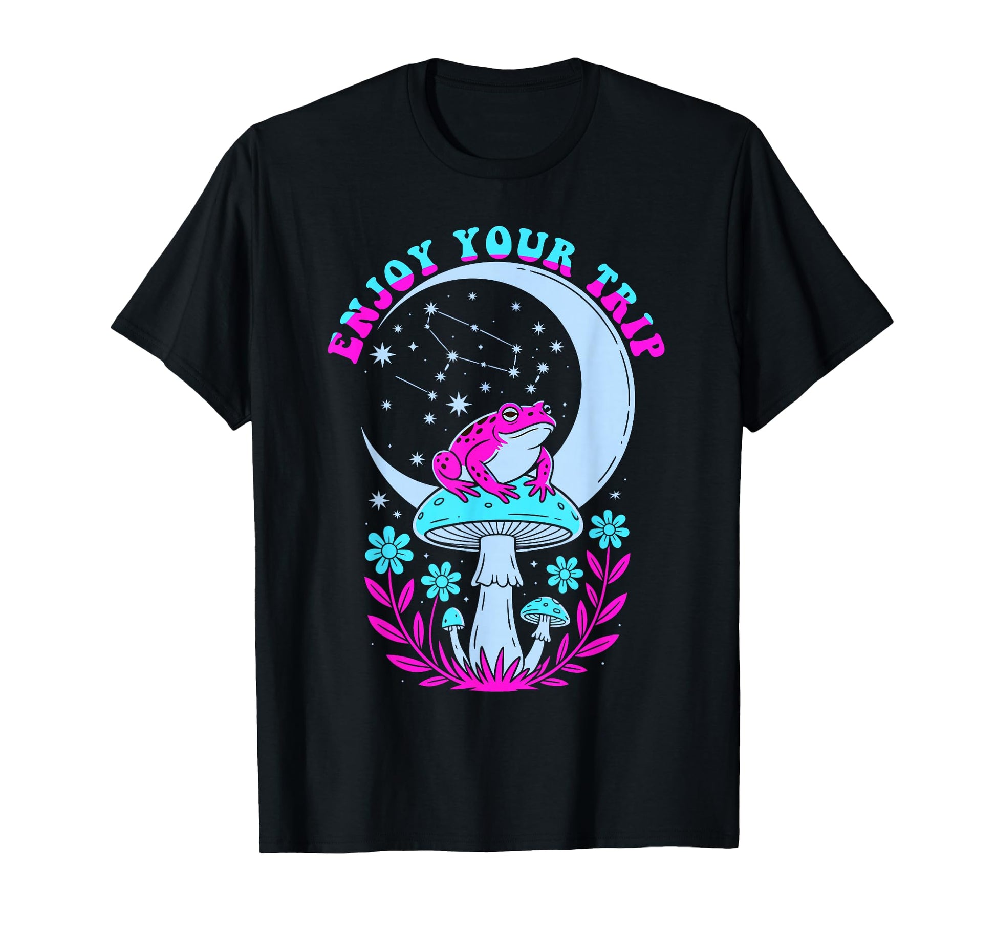 Enjoy Mushrooms Trip Psychedelic T-Shirt - Casual Everyday Wear for Adults - T-Shirt, Sweatshirt, Hoodie