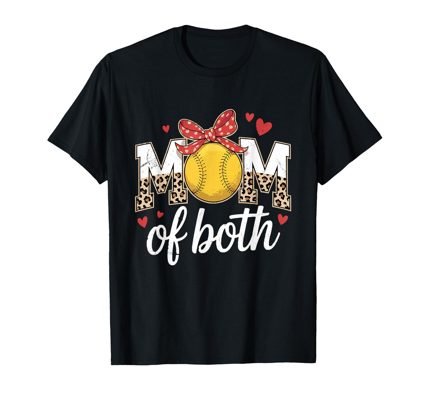 Solfball Mom Both Baseball Mama T-Shirt - Novelty Apparel for Adults - T-Shirt, Sweatshirt, Hoodie