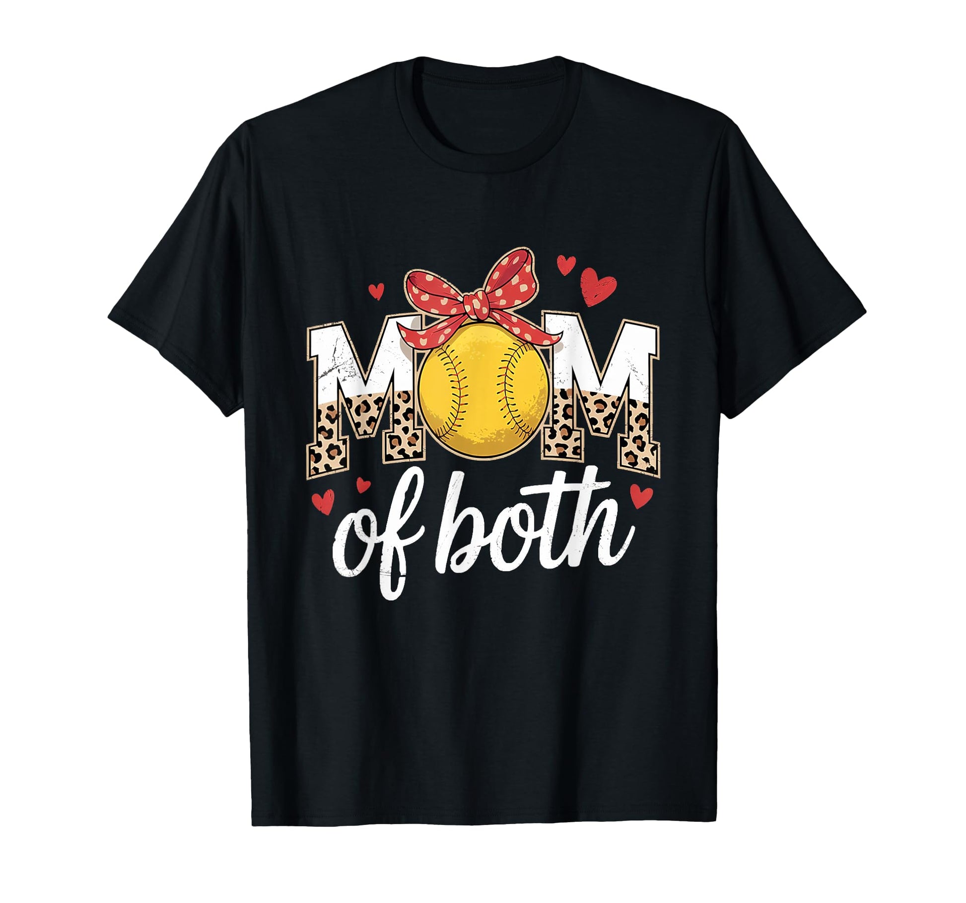 Solfball Mom Both Baseball Mama T-Shirt - Novelty Apparel for Adults - T-Shirt, Sweatshirt, Hoodie