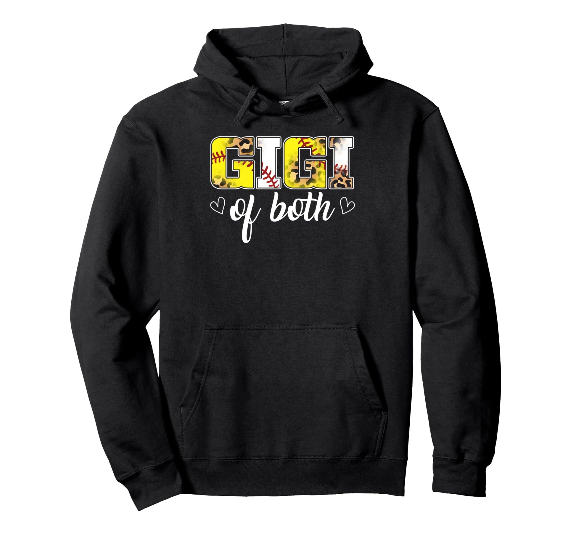 Gigi Both Leopard Game Day Baseball Hoodie - Minimalist Print Men Women - T-Shirt, Sweatshirt, Hoodie